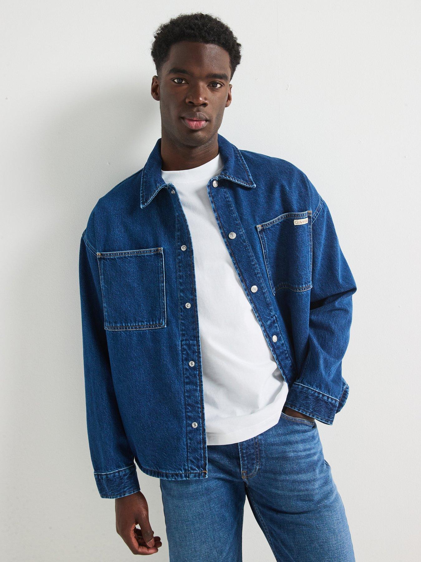 undefined Relaxed Shirt Jacket - Indigo