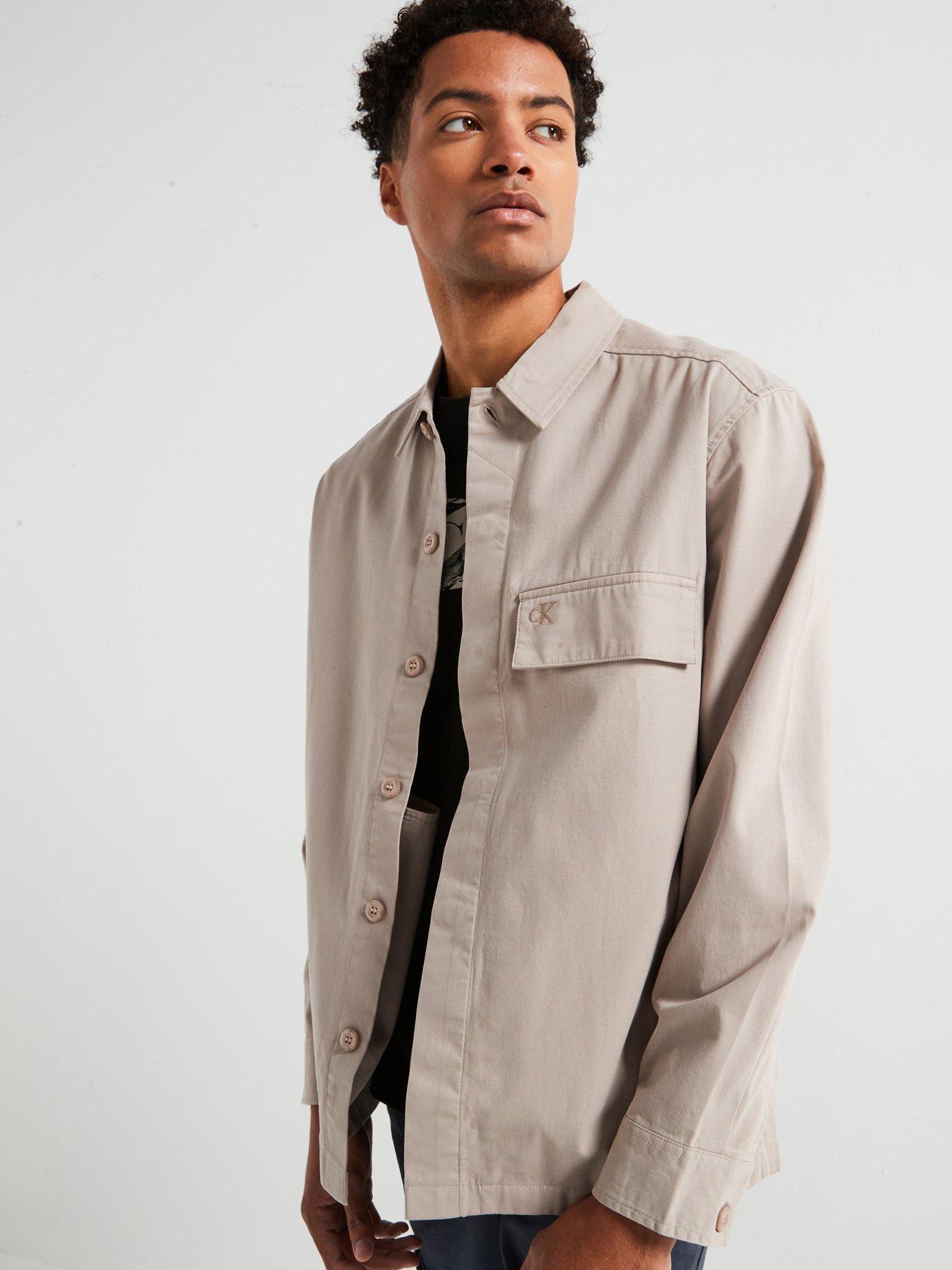 undefined Clean Cotton Overshirt - Grey