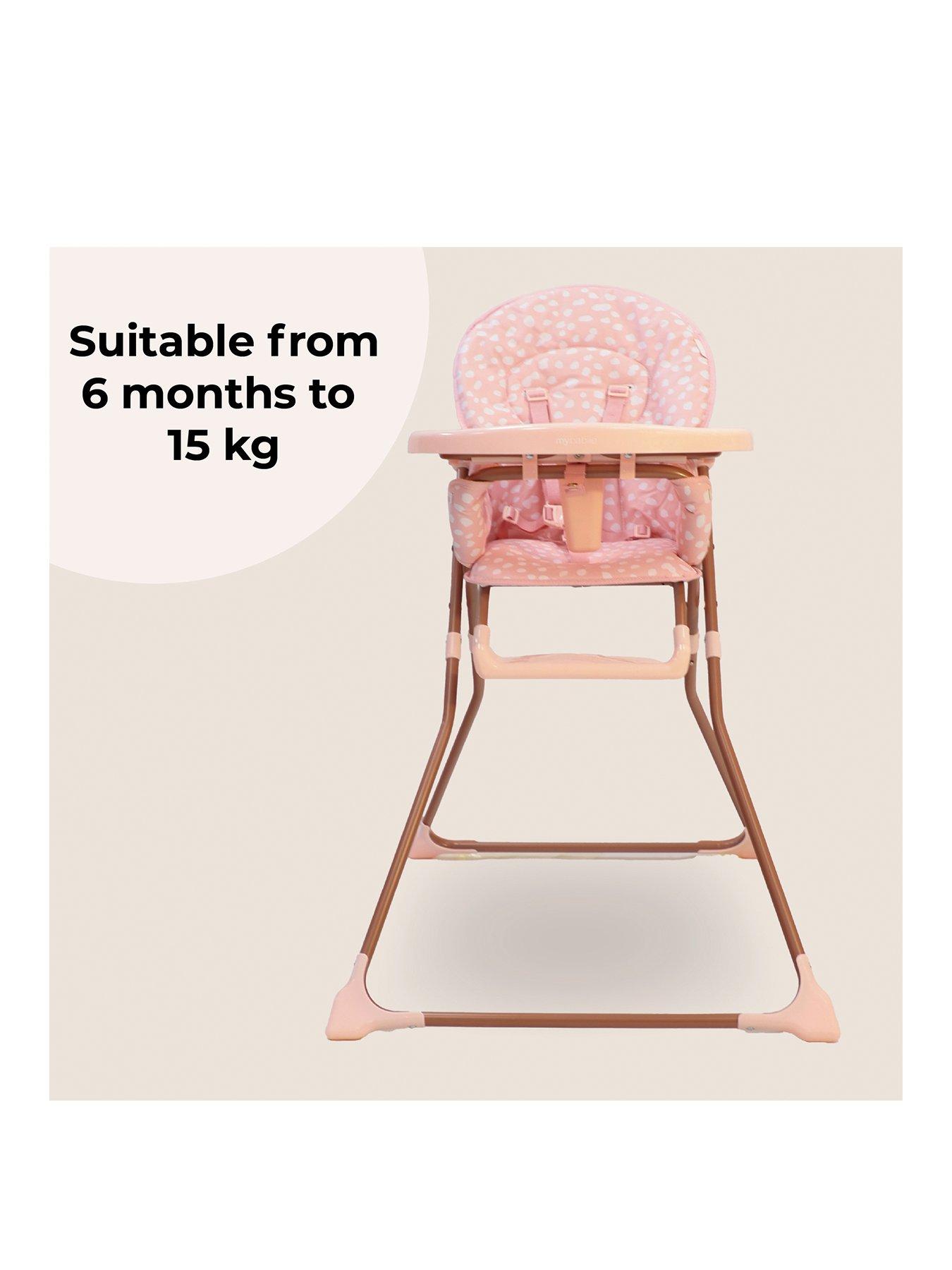Image 2 of 7 of My Babiie MBHC1 Compact Highchair - Pink
