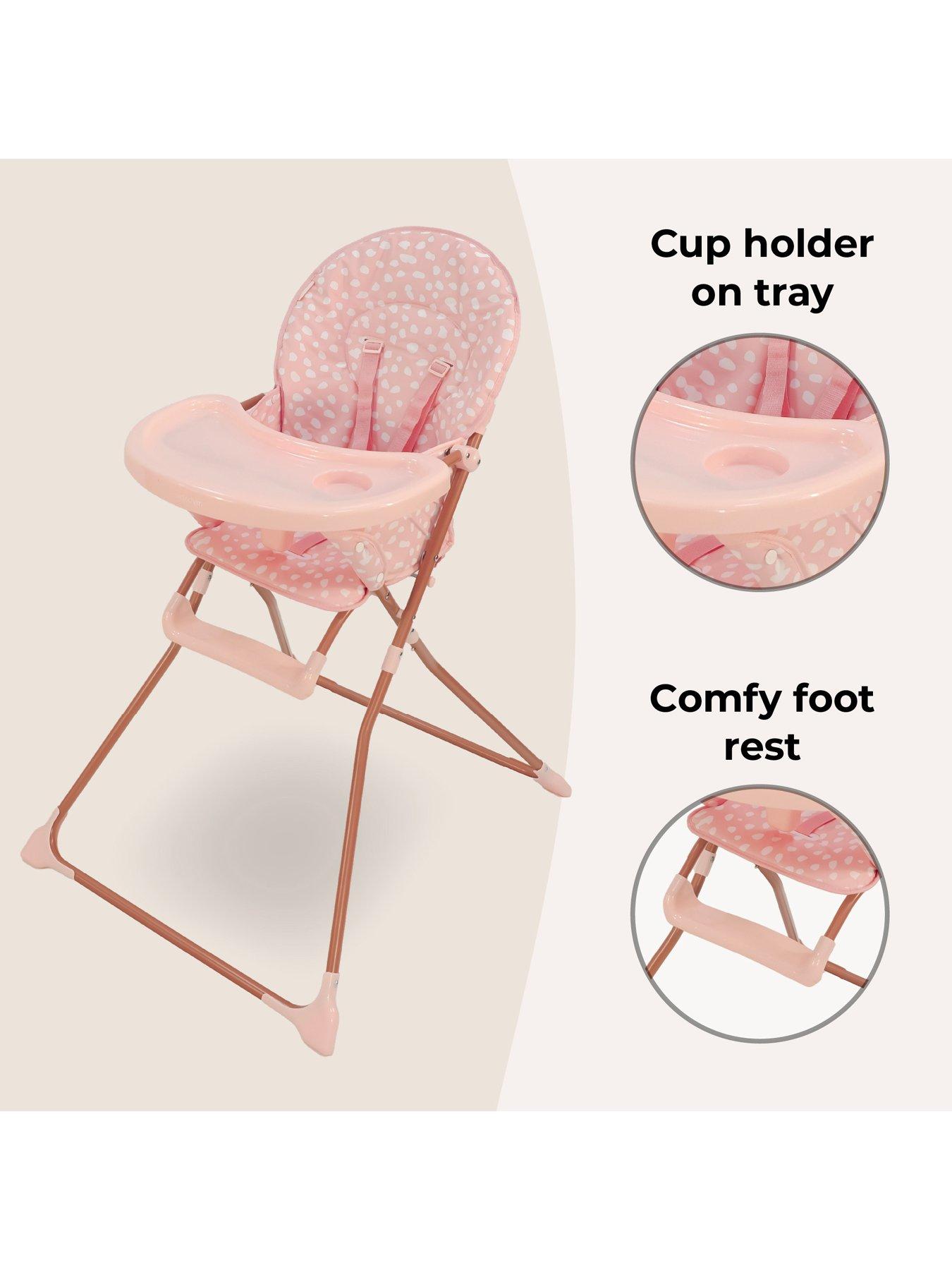 Image 3 of 7 of My Babiie MBHC1 Compact Highchair - Pink