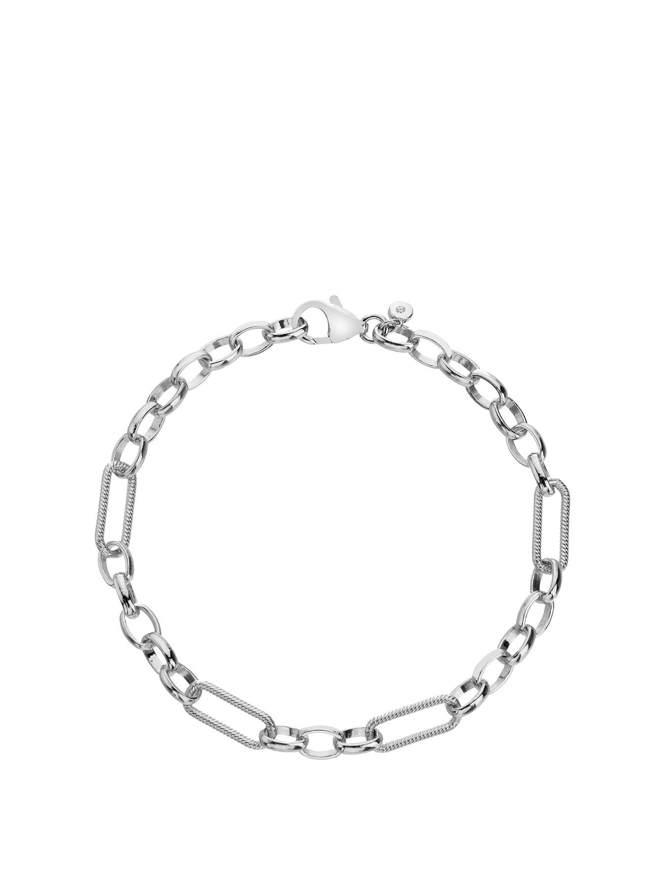 Product photograph of Hot Diamonds Hd X Tg Statement Link Bracelet from very.co.uk