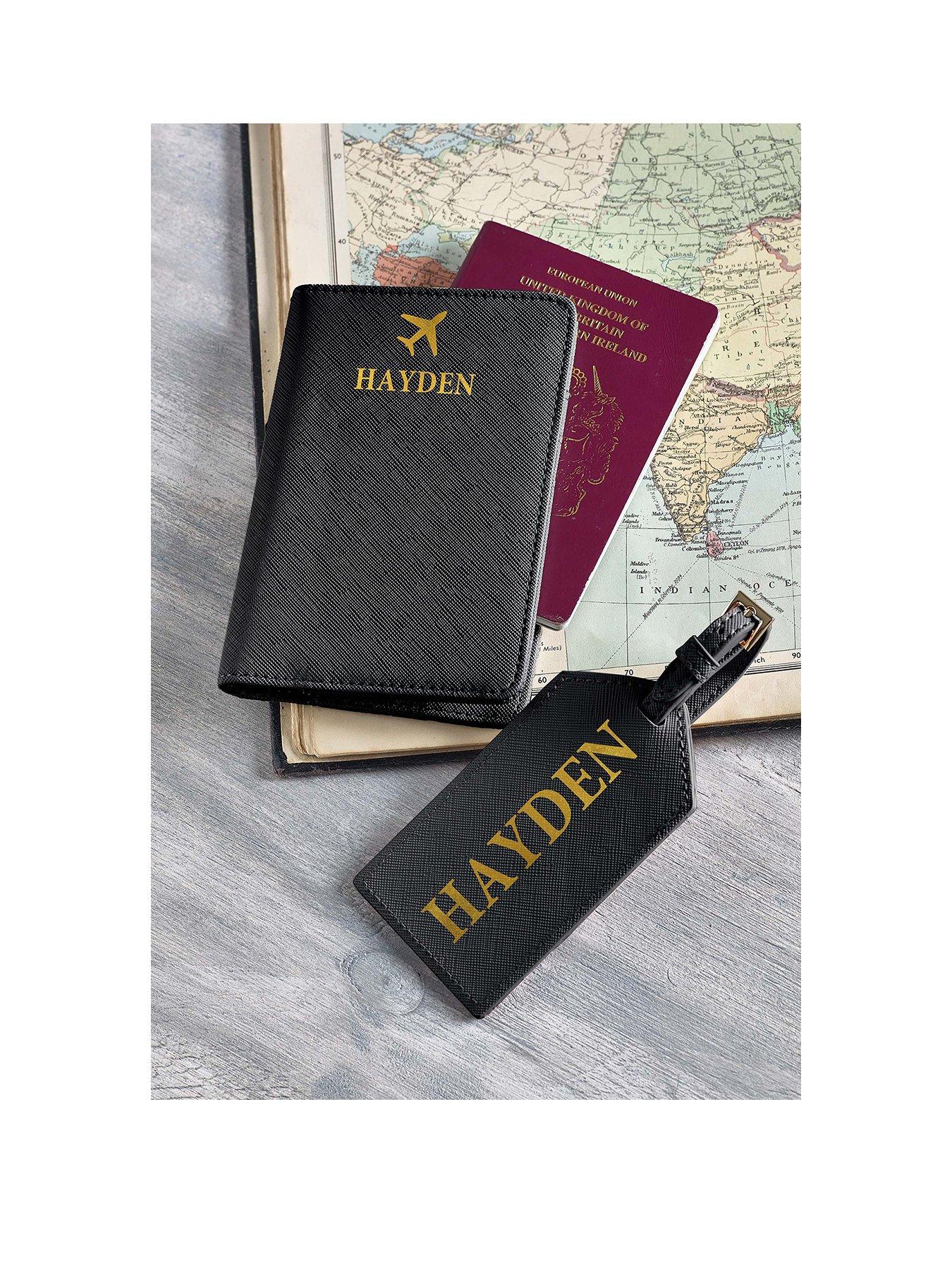 Love Abode Personalised Plane Passport & Luggage Holder