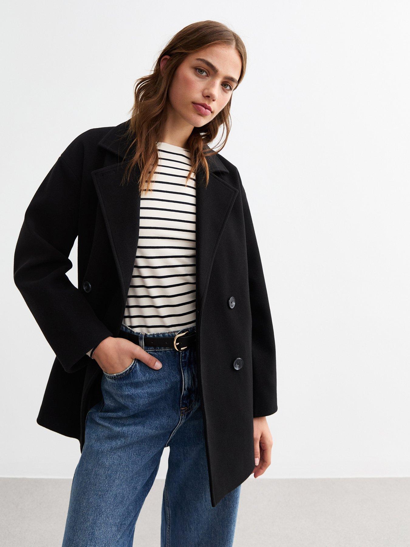 New look single breasted coat best sale