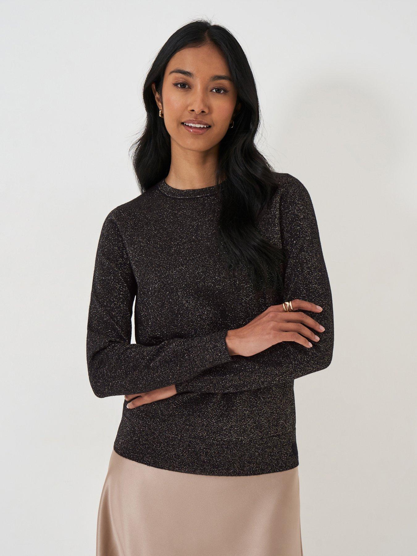 undefined Lula Knitted Crewneck Jumper - Black