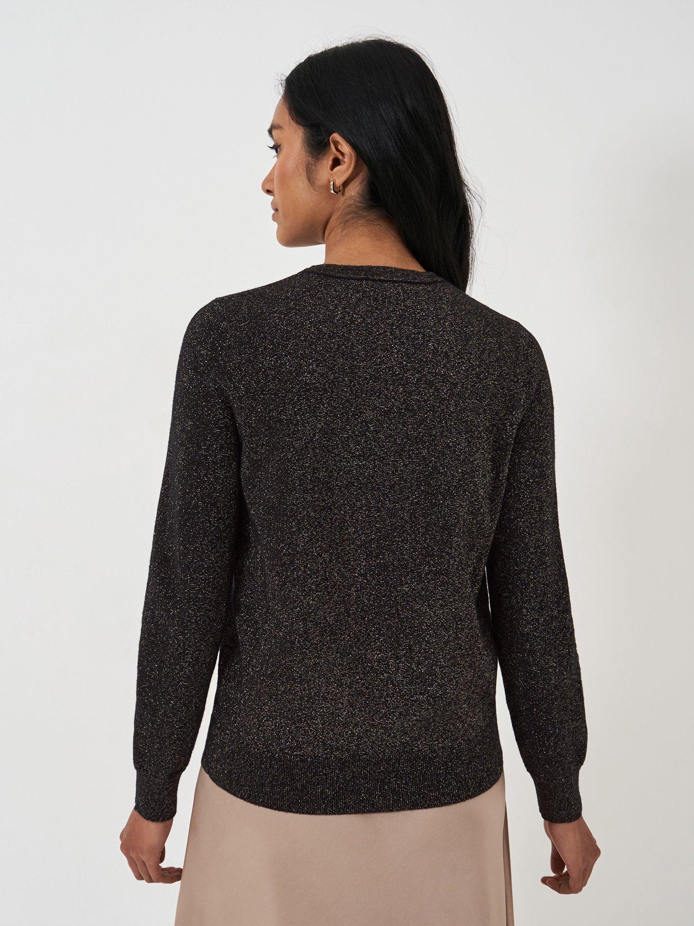 Image 2 of 4 of Crew Clothing Lula Knitted Crewneck Jumper - Black