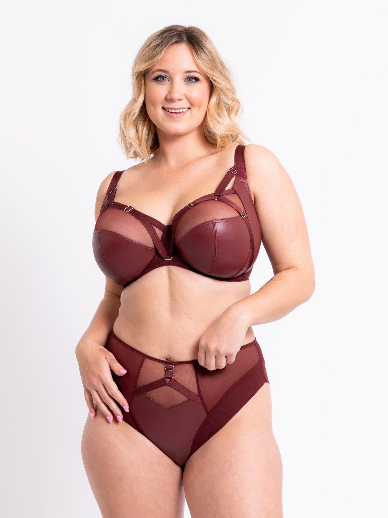 Curvy Kate Enclose Non-padded Underwired Side Support Balcony Bra - Oxblood