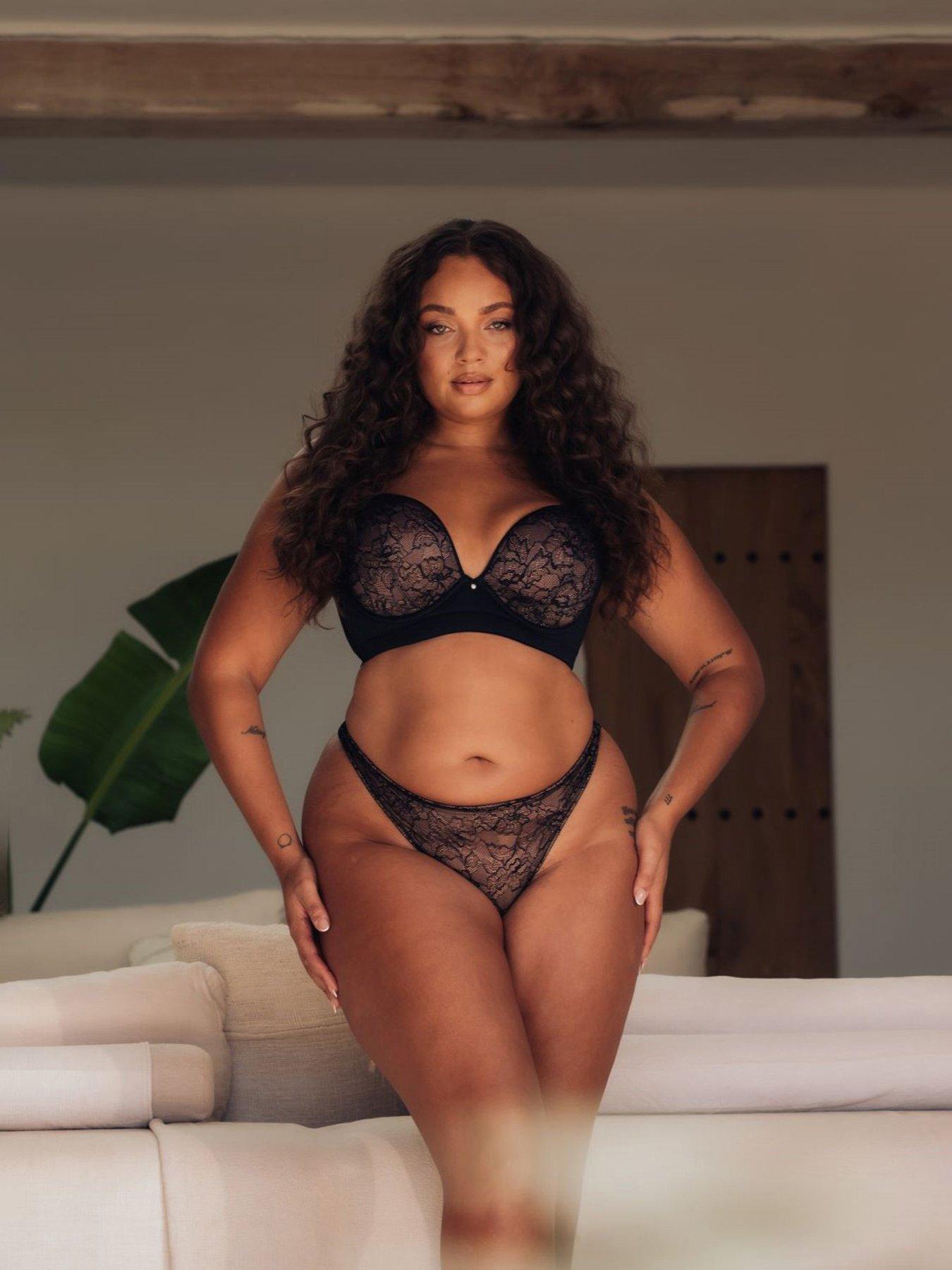 Curvy Kate: Hey Girls Superplunge Strapless Multiway Bra - Black/latte