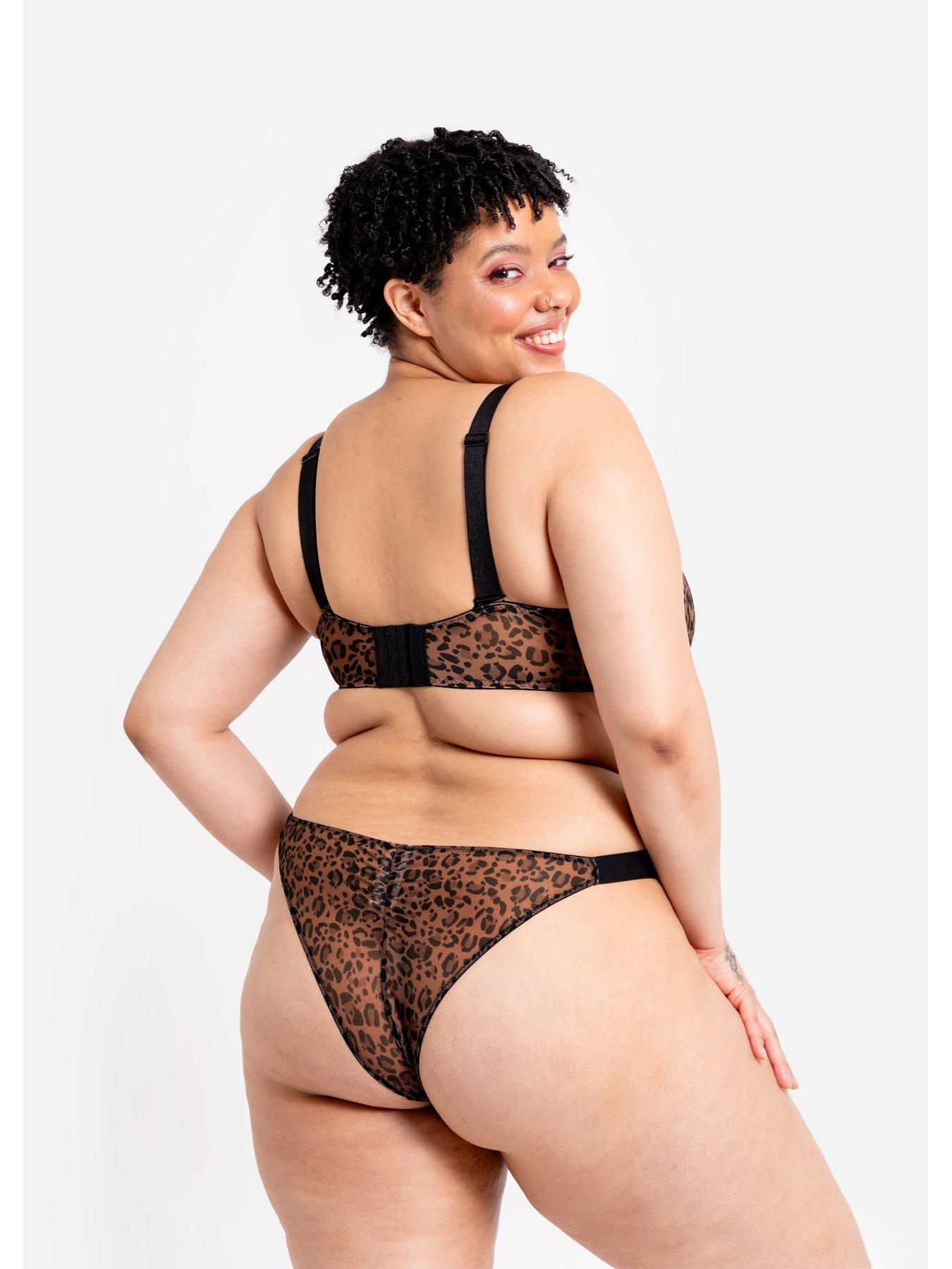 Image 2 of 5 of Curvy Kate Cool Cat Scooped Multiway Non-padded Underwired Balcony Bra - Leopard Brown