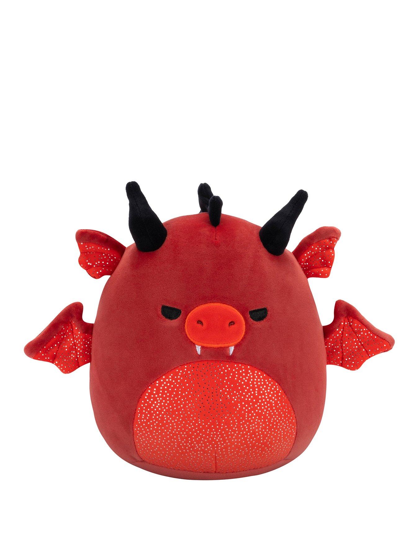 undefined 7.5-Inch Little Plush - Salami the Red Dragon (with Angry Eyes and Sparkle Belly)