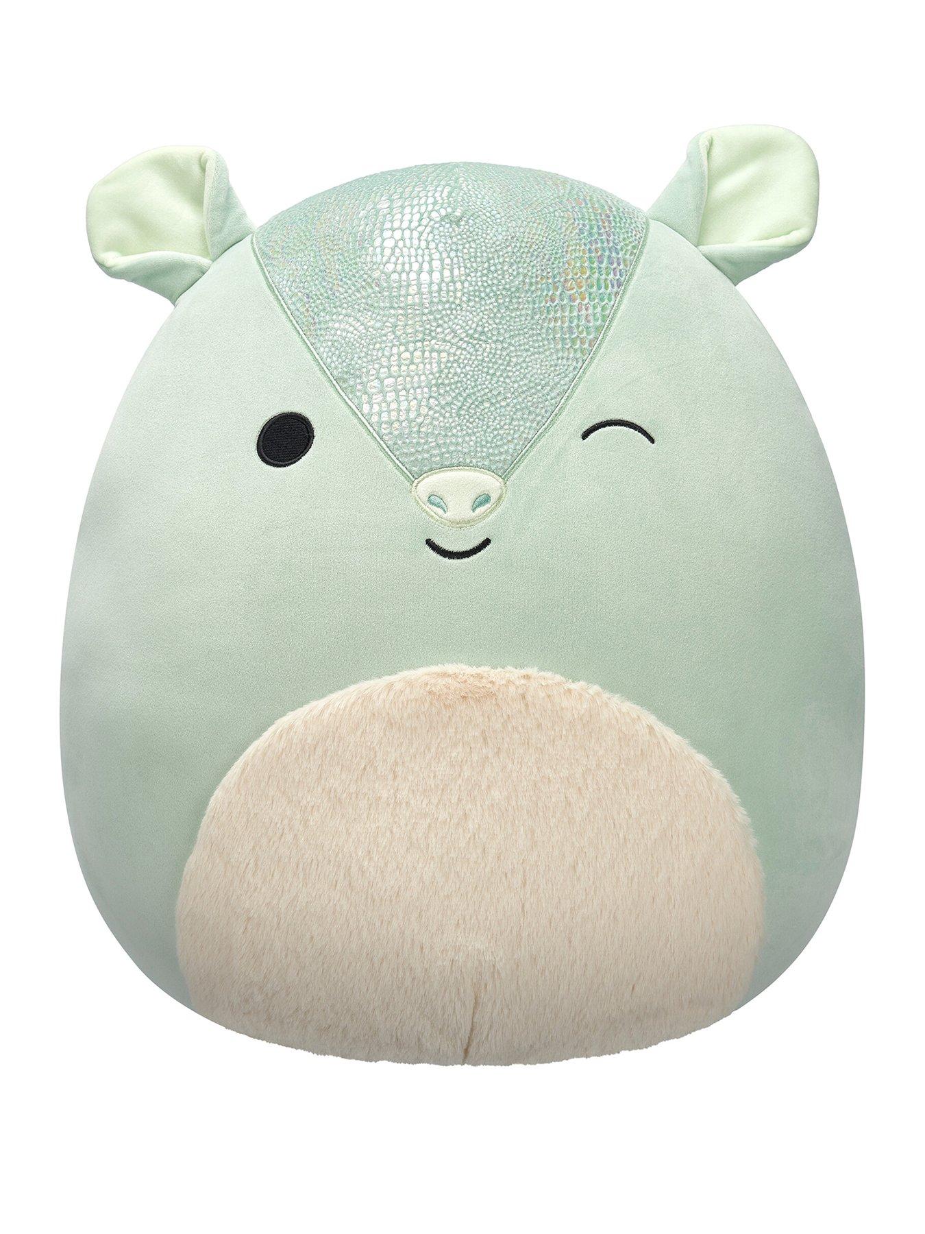 Image 1 of 8 of Squishmallows 16-Inch&nbsp;Large Plush:&nbsp;Arilla the Winking Green Armadillo (with&nbsp;Fuzzy Belly)