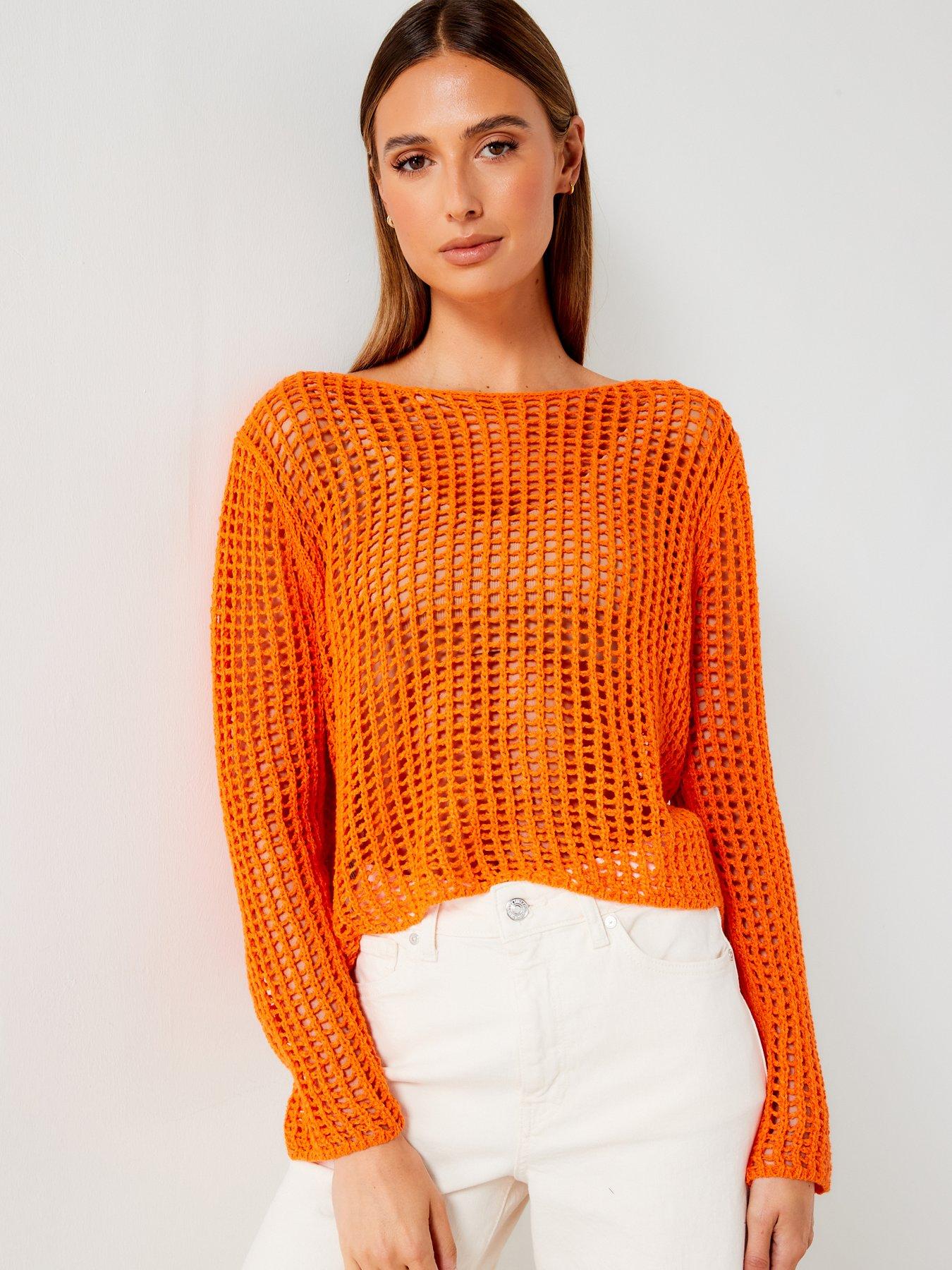 Mango crochet jumper deals