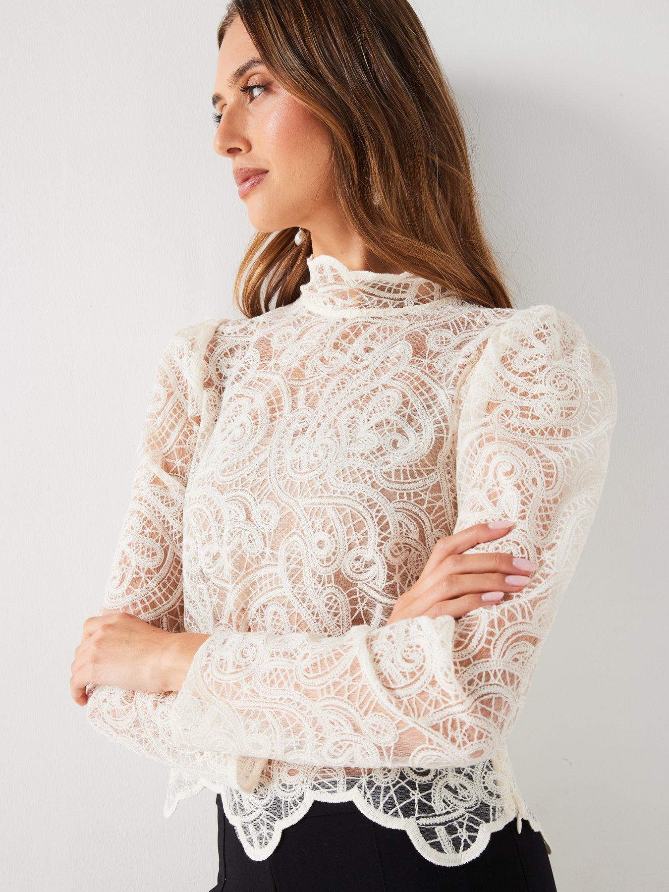 Scallop Lace  Blouse
