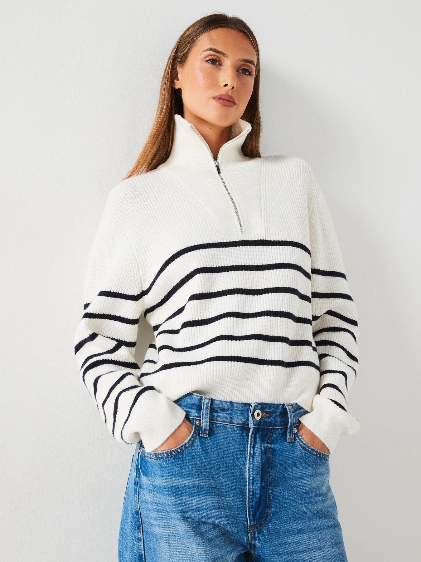 Mango white jumper hotsell