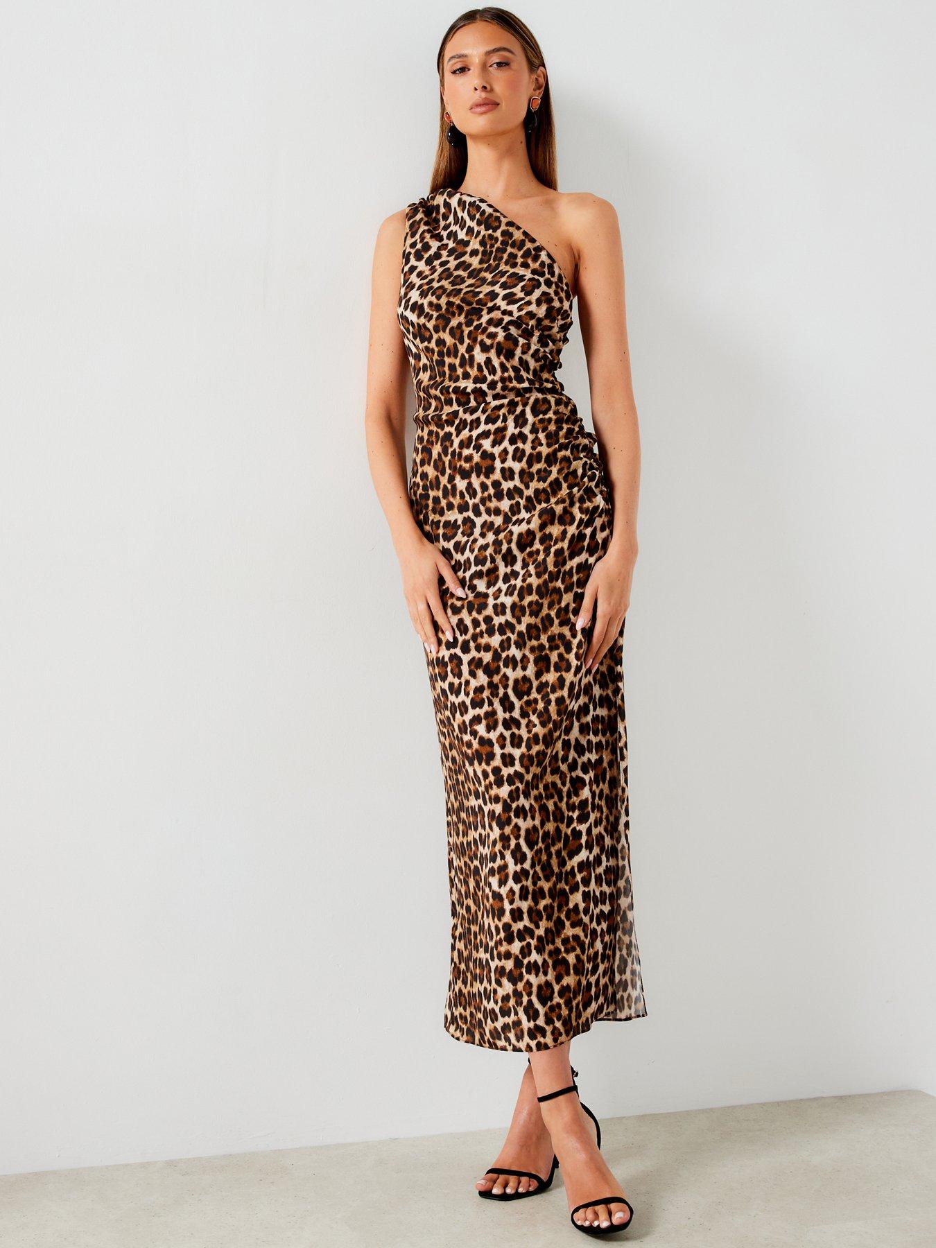 strapless open back dress Chocolate Brown One Shoulder Maxi Dress – ChaTheLabel main image 1