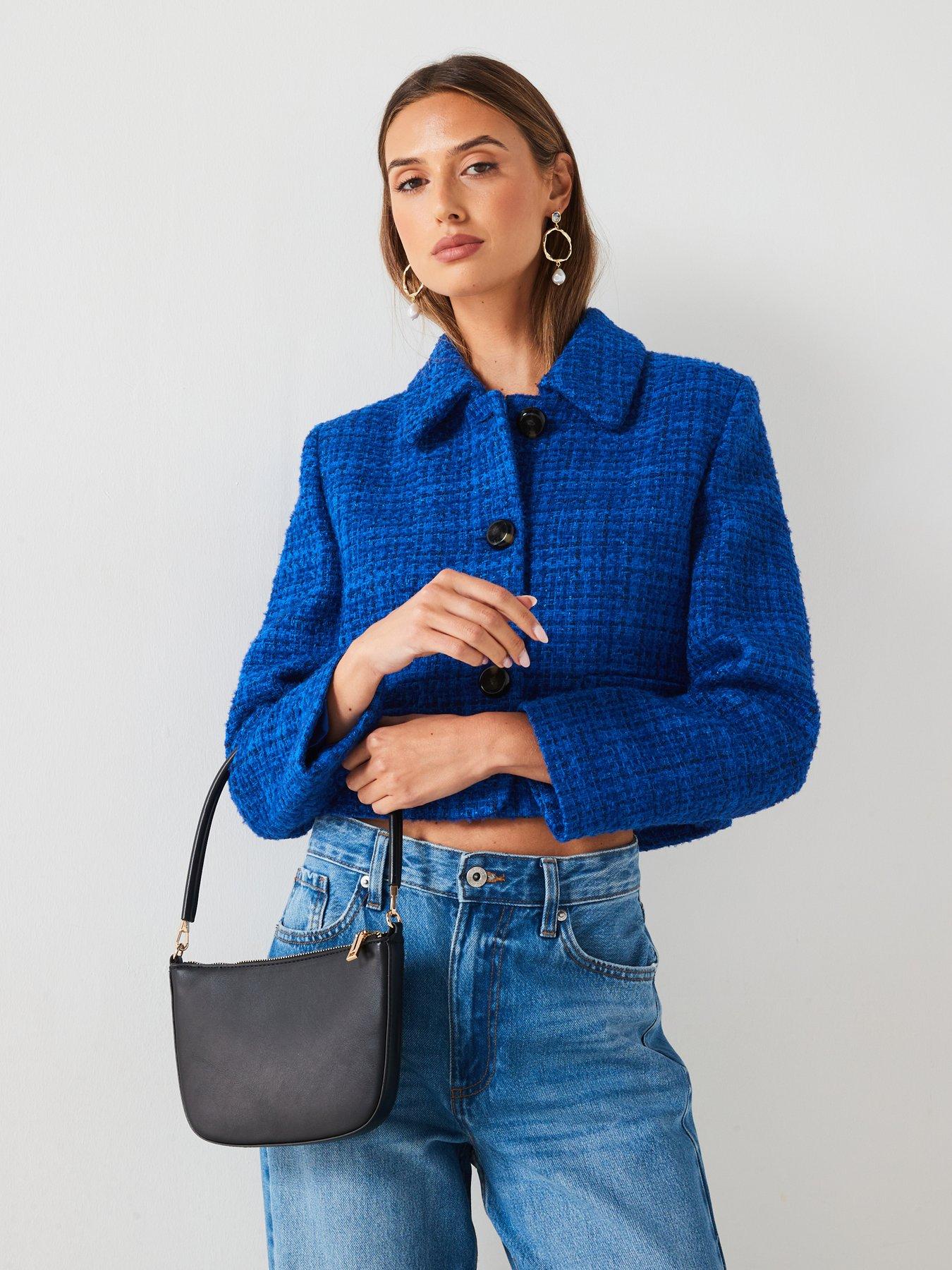 Mango boucle jacket best sale