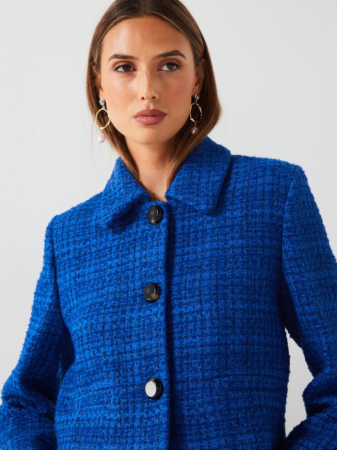 Mango boucle jacket hotsell