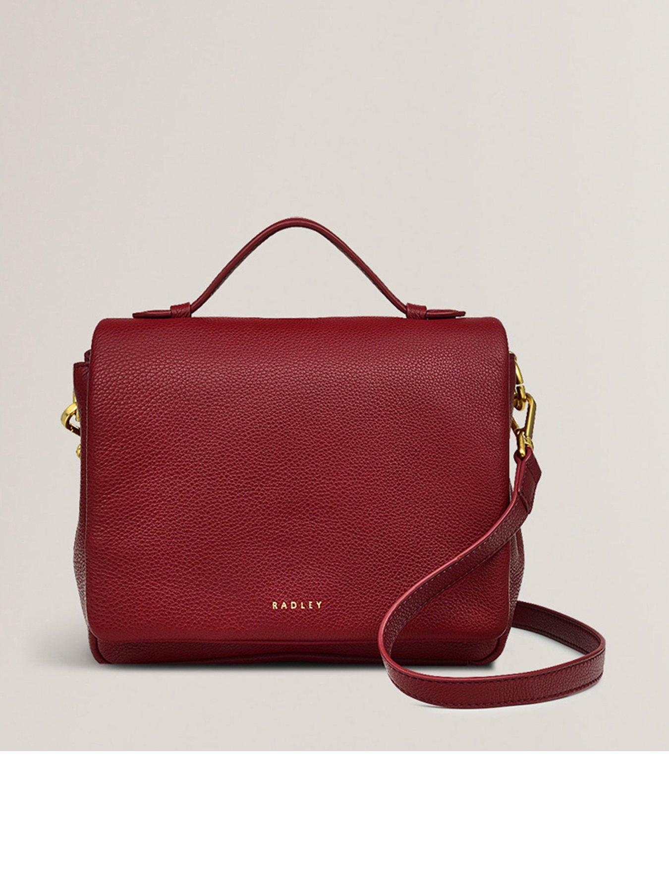 undefined Weston Street Small Flapover Crossbody - Dark Red