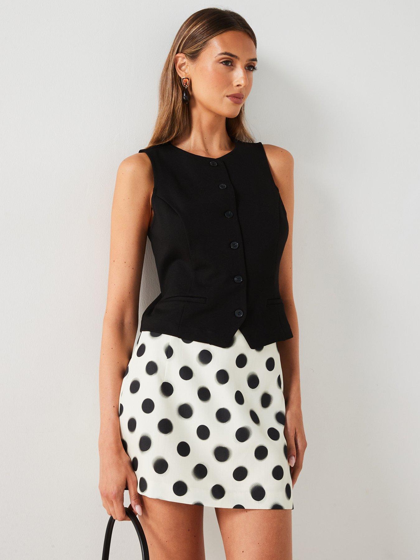 undefined Button Down Waistcoat - Black