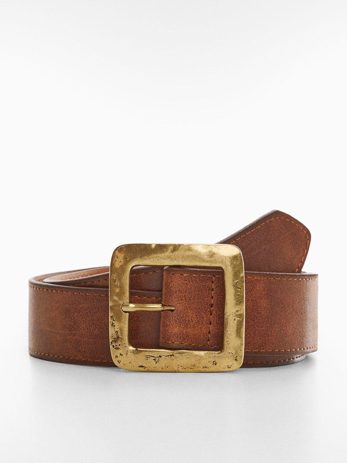 Mango Brown Buckle Belt | Very.co.uk 