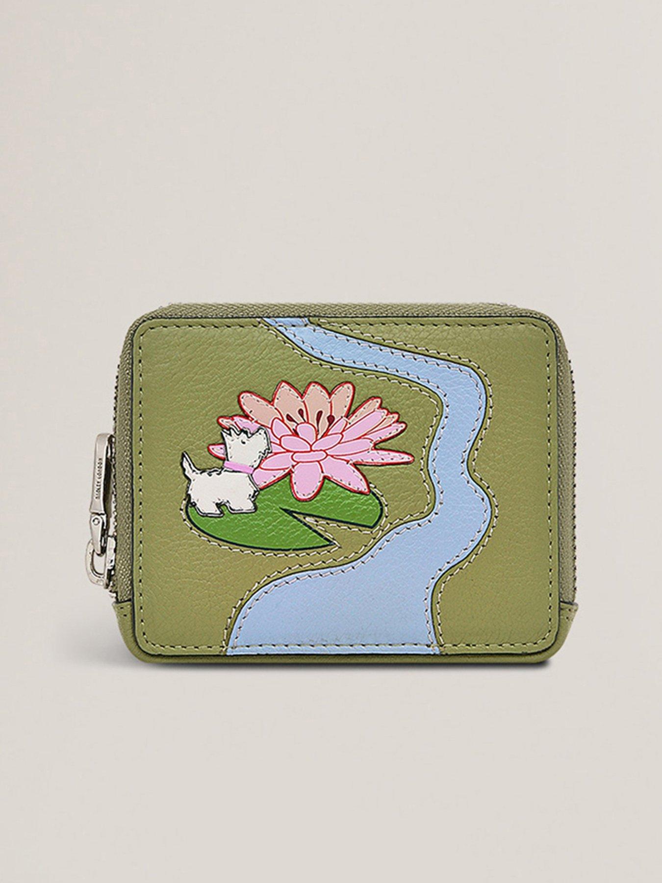 Radley Into The Woods Medium Flapover Purse Light Green Very