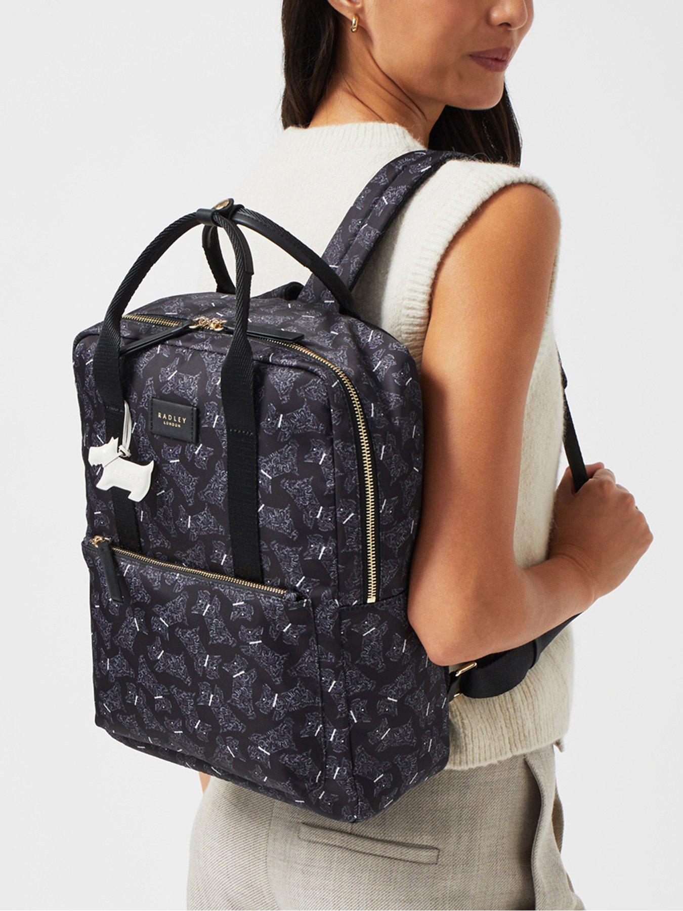 Holly Avenue Calligraphy Radley Responsible Medium Zip Around Backpack Black