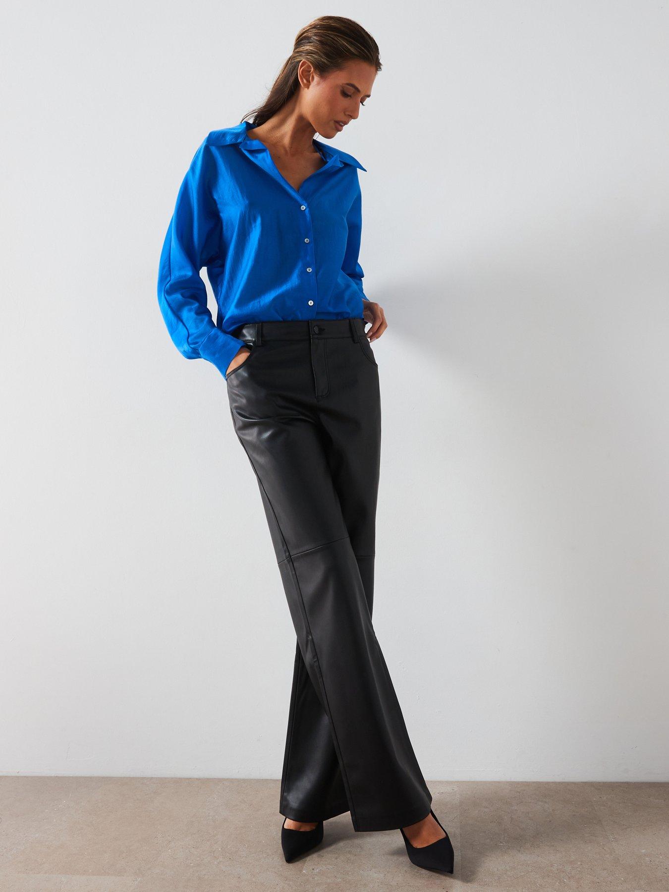 undefined June Satin Shirt - Blue
