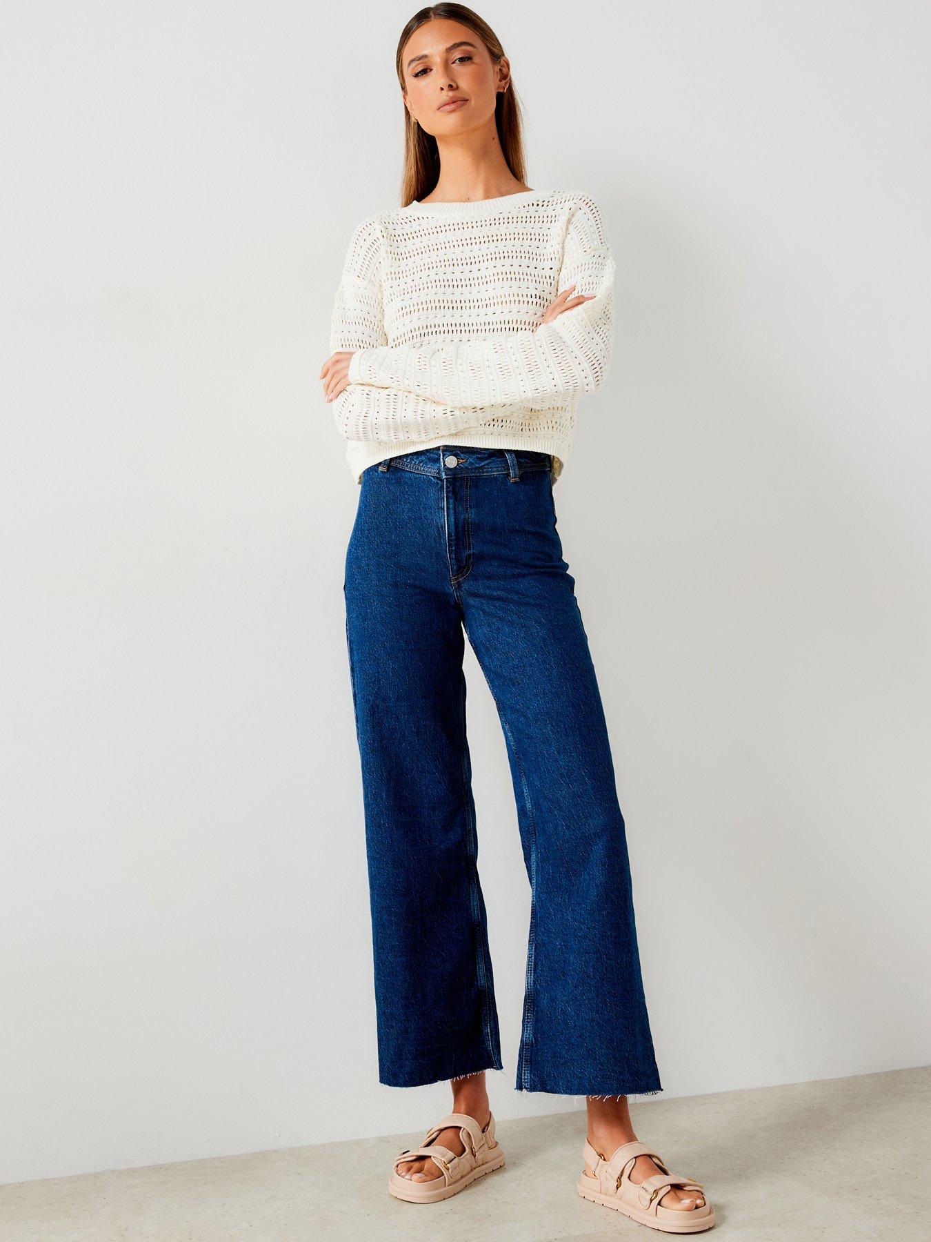 Image 3 of 6 of Mango Fine Knit Jumper - Cream