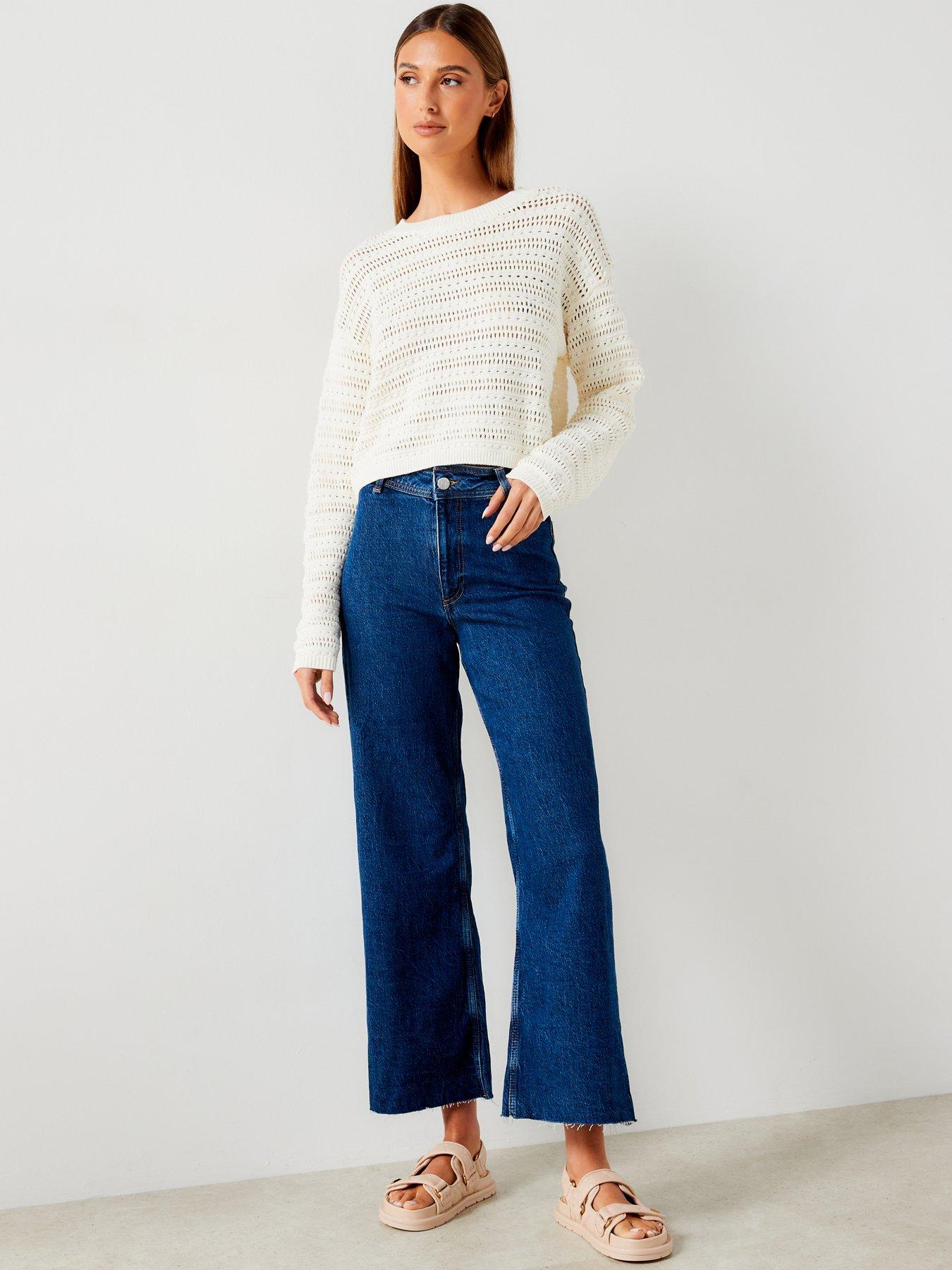 Image 5 of 6 of Mango Fine Knit Jumper - Cream