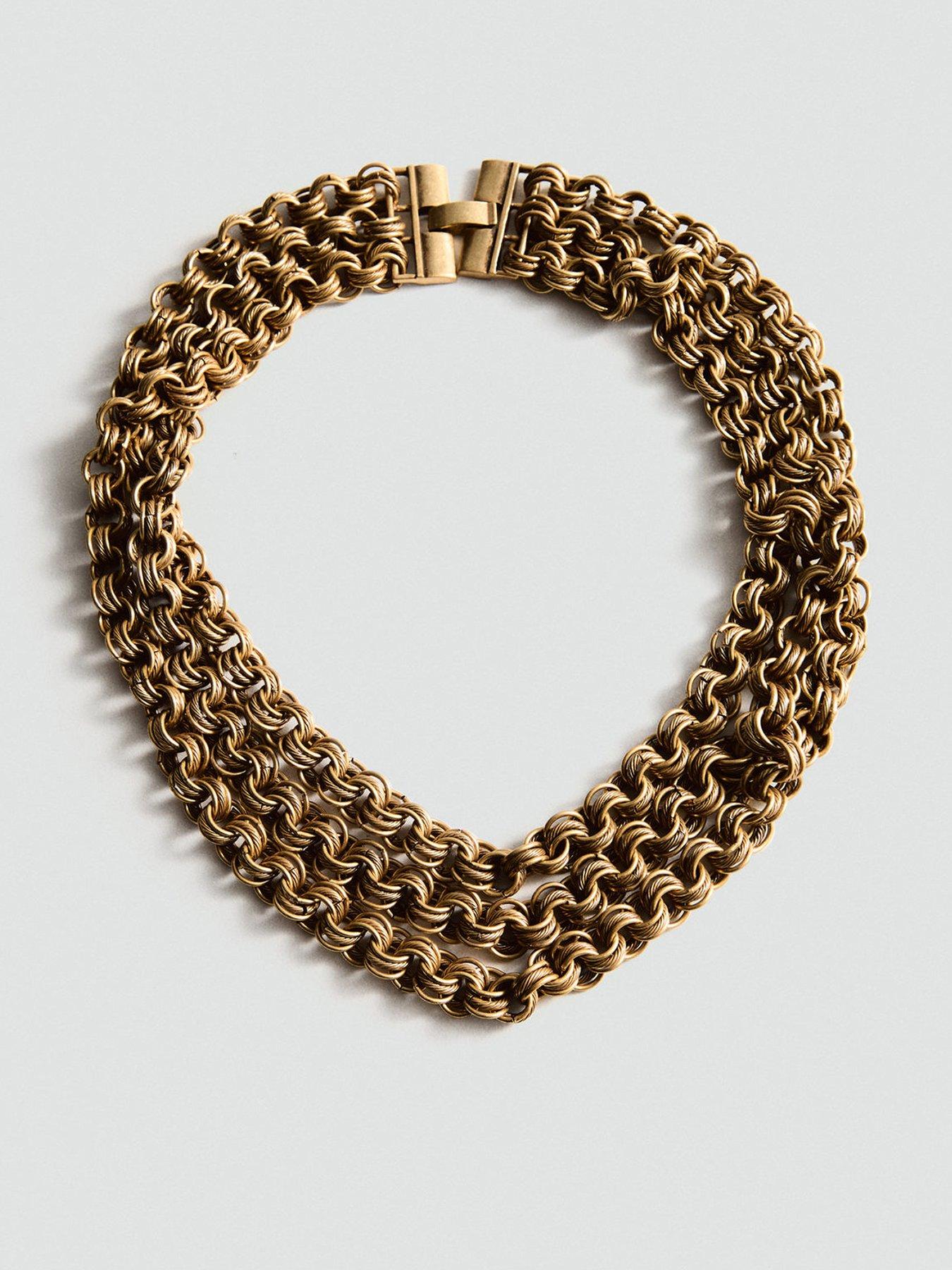 Product photograph of Mango Statement Necklace from very.co.uk