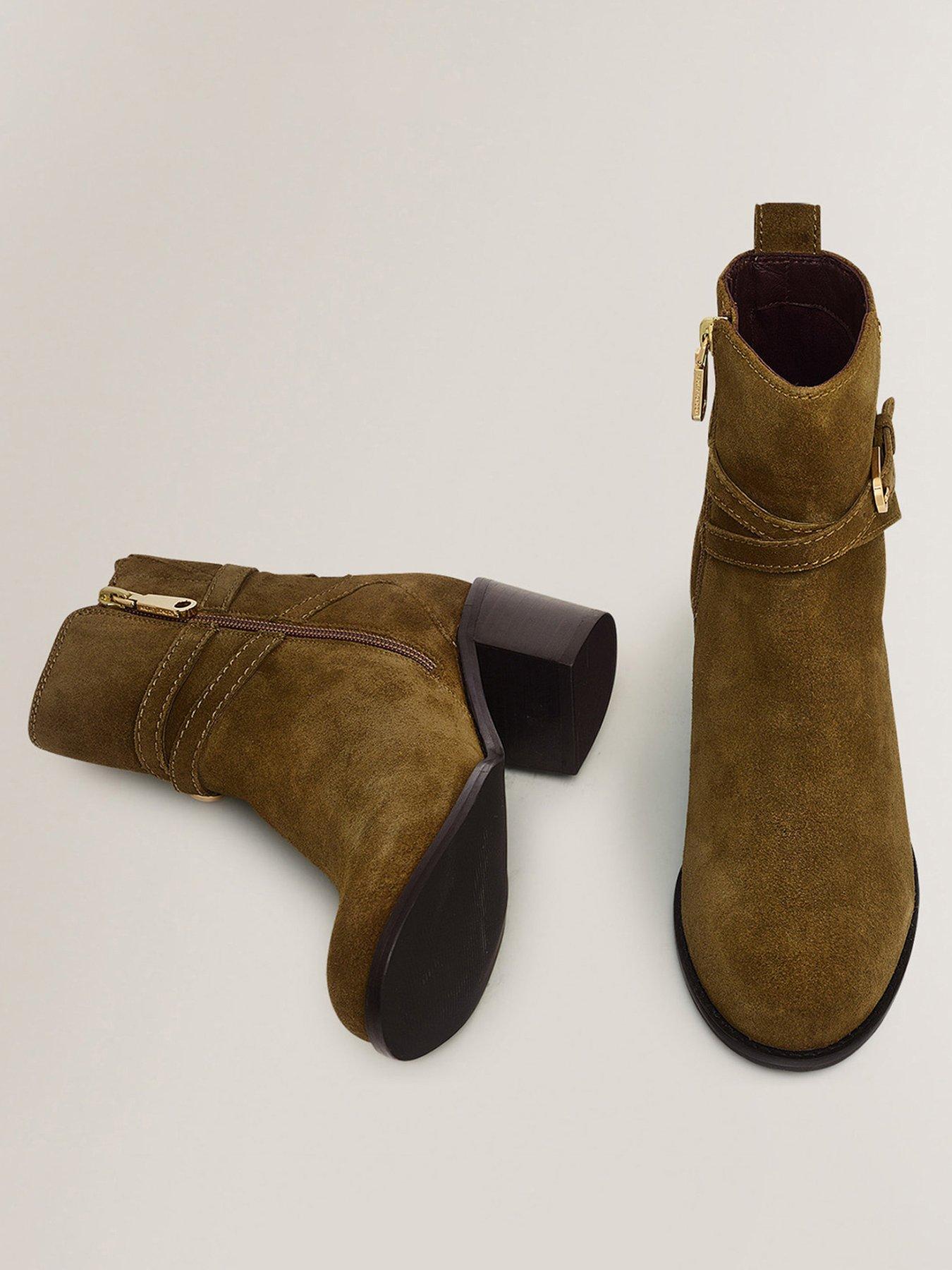 Image 2 of 7 of Radley Acer Walk Buckle Suede Jeans Boot - Brown