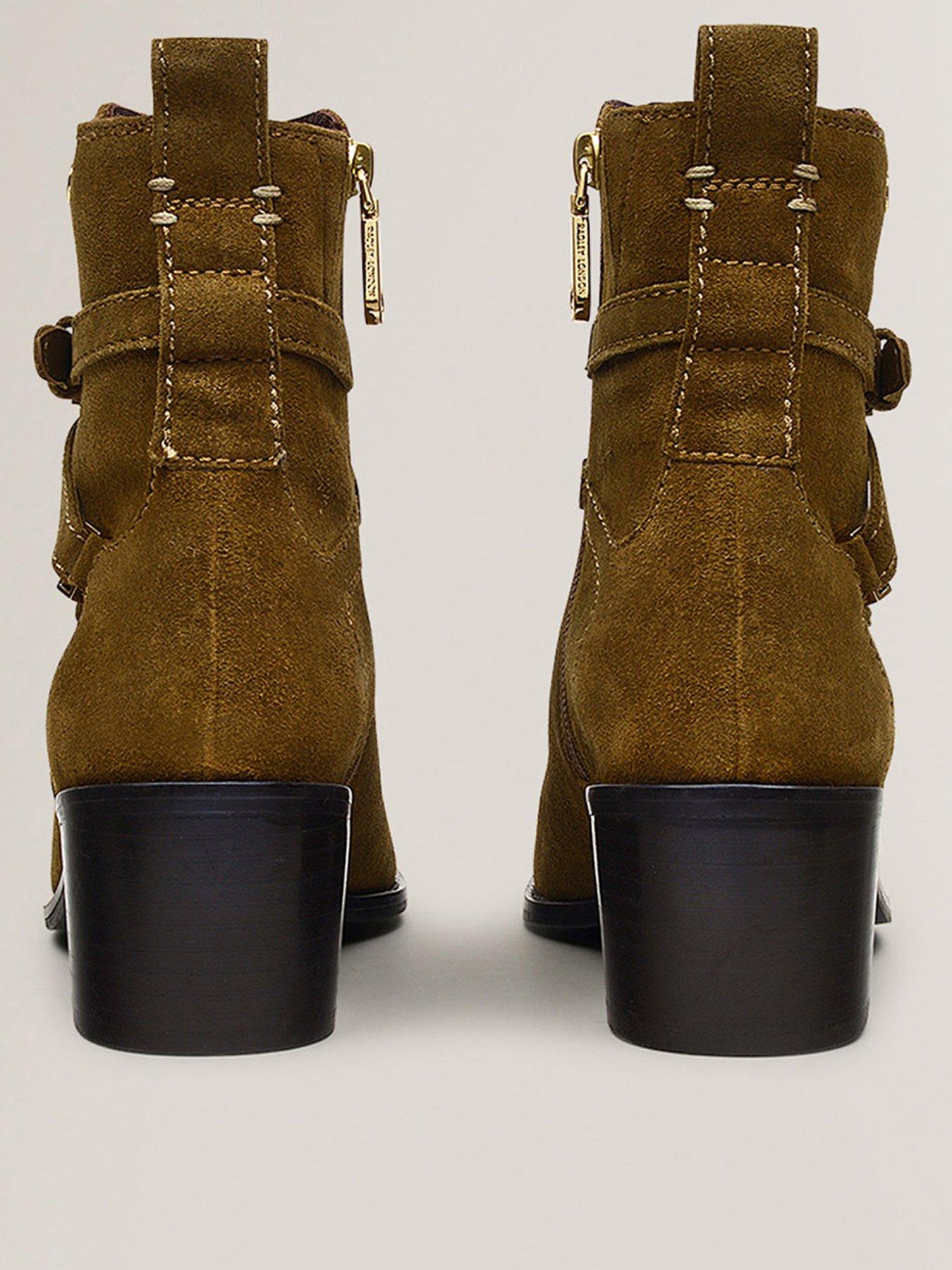 Image 3 of 7 of Radley Acer Walk Buckle Suede Jeans Boot - Brown