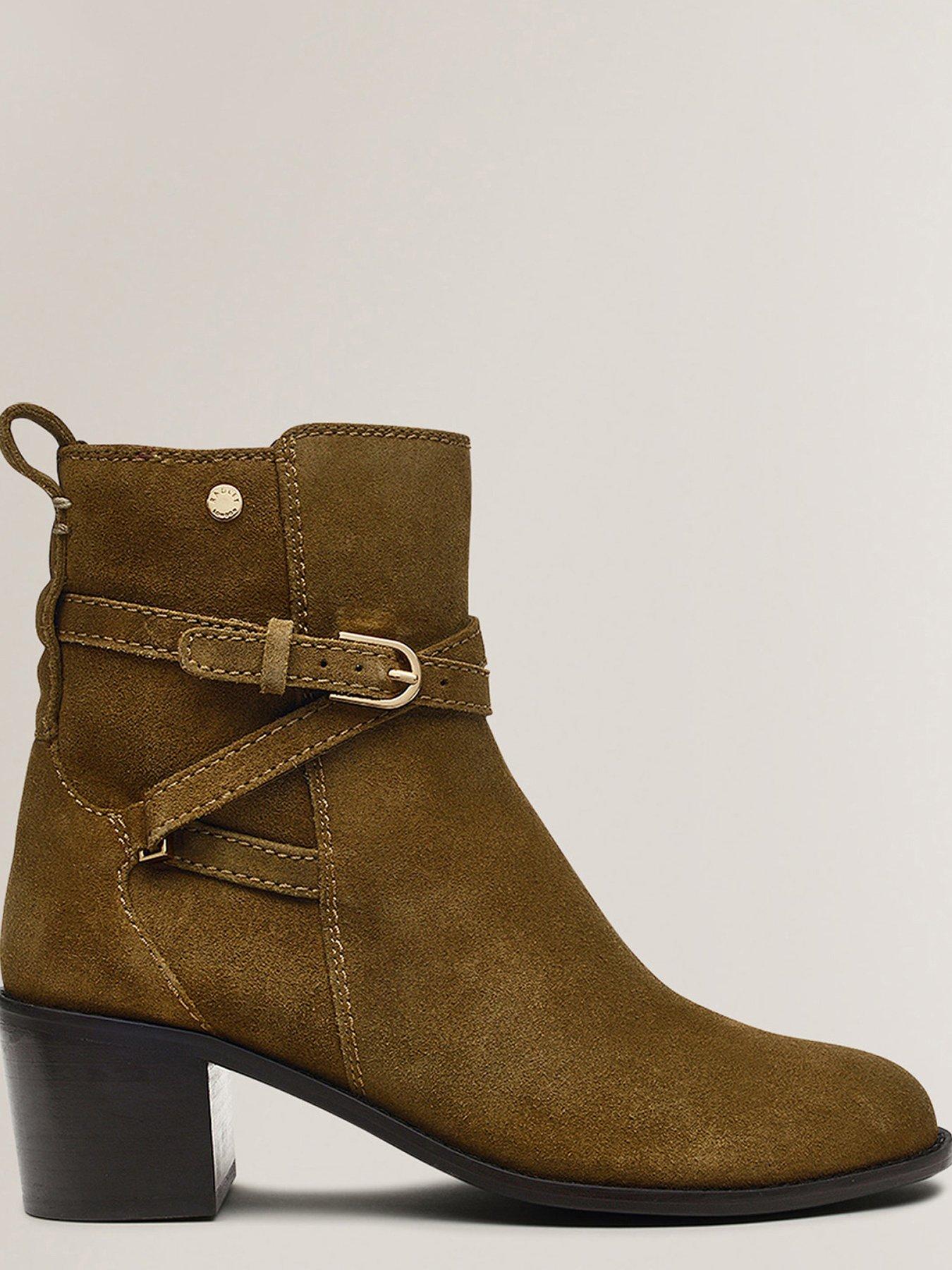 Image 4 of 7 of Radley Acer Walk Buckle Suede Jeans Boot - Brown