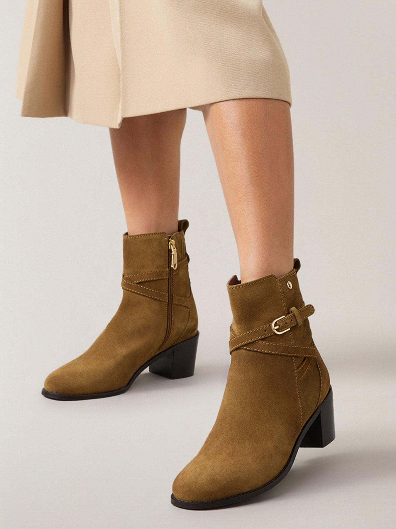Image 7 of 7 of Radley Acer Walk Buckle Suede Jeans Boot - Brown