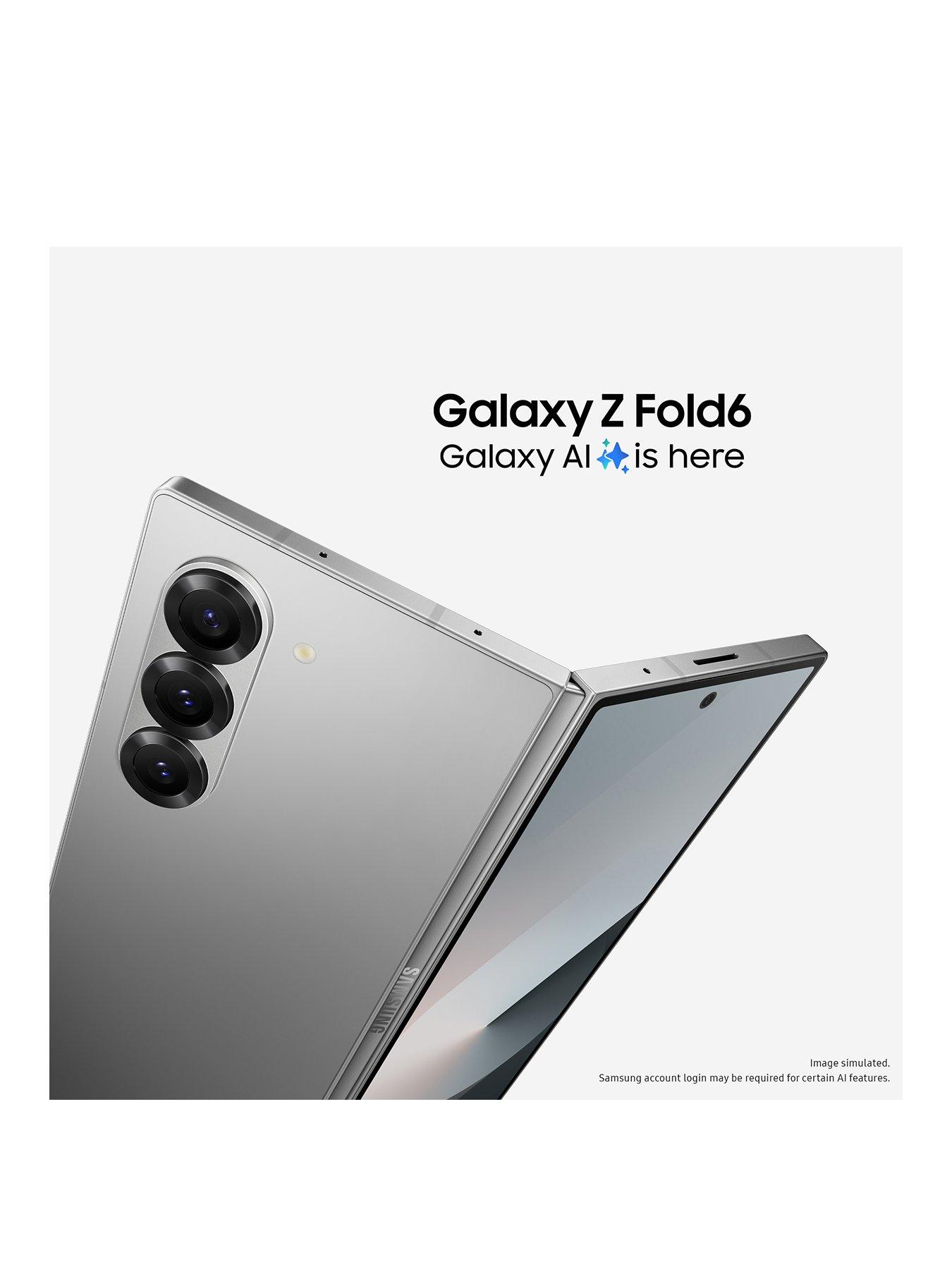 Image 2 of 8 of Samsung Galaxy Z Fold6 512GB Silver Shadow with Buds3Pro and S Pen Case