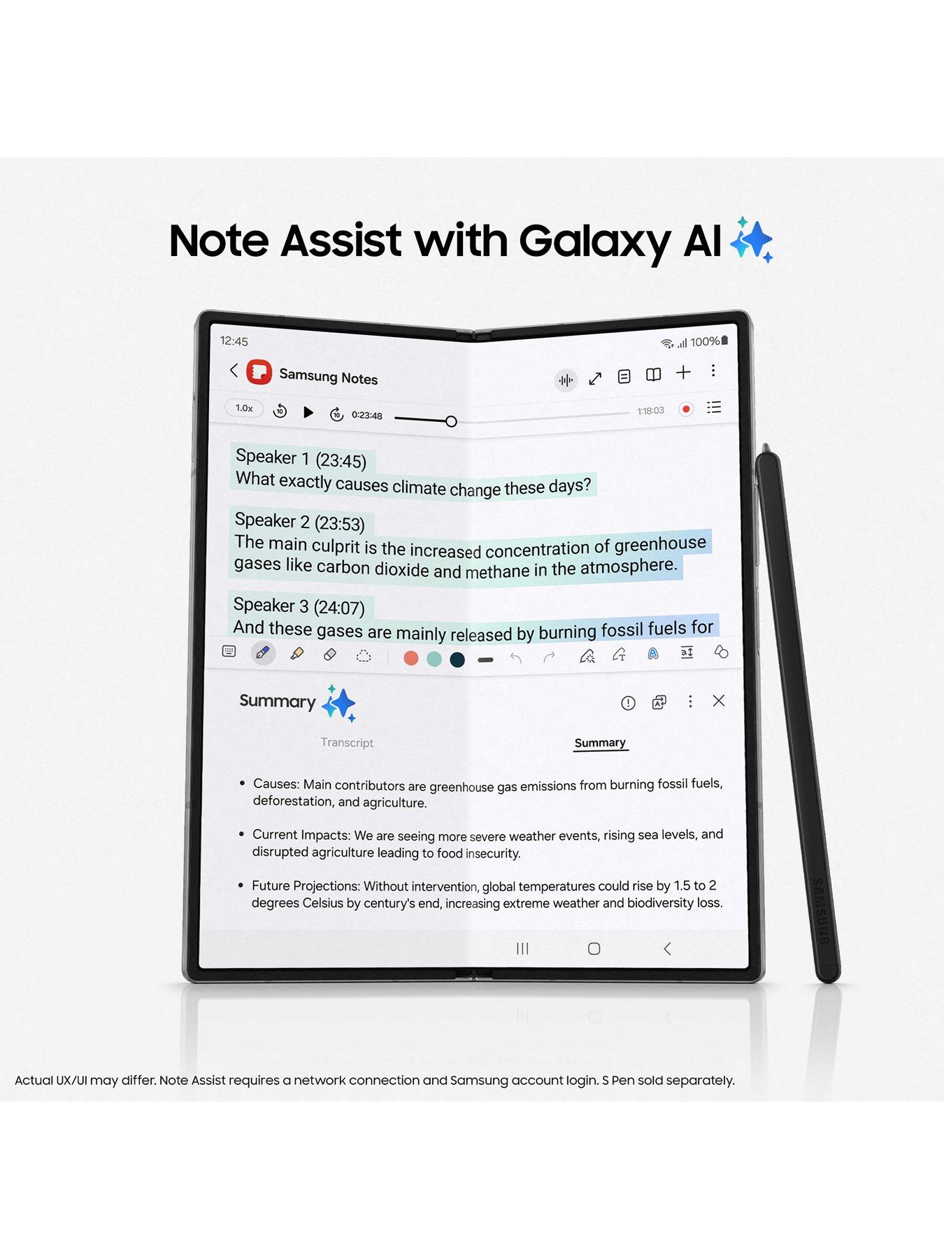 Image 6 of 8 of Samsung Galaxy Z Fold6 512GB Silver Shadow with Buds3Pro and S Pen Case