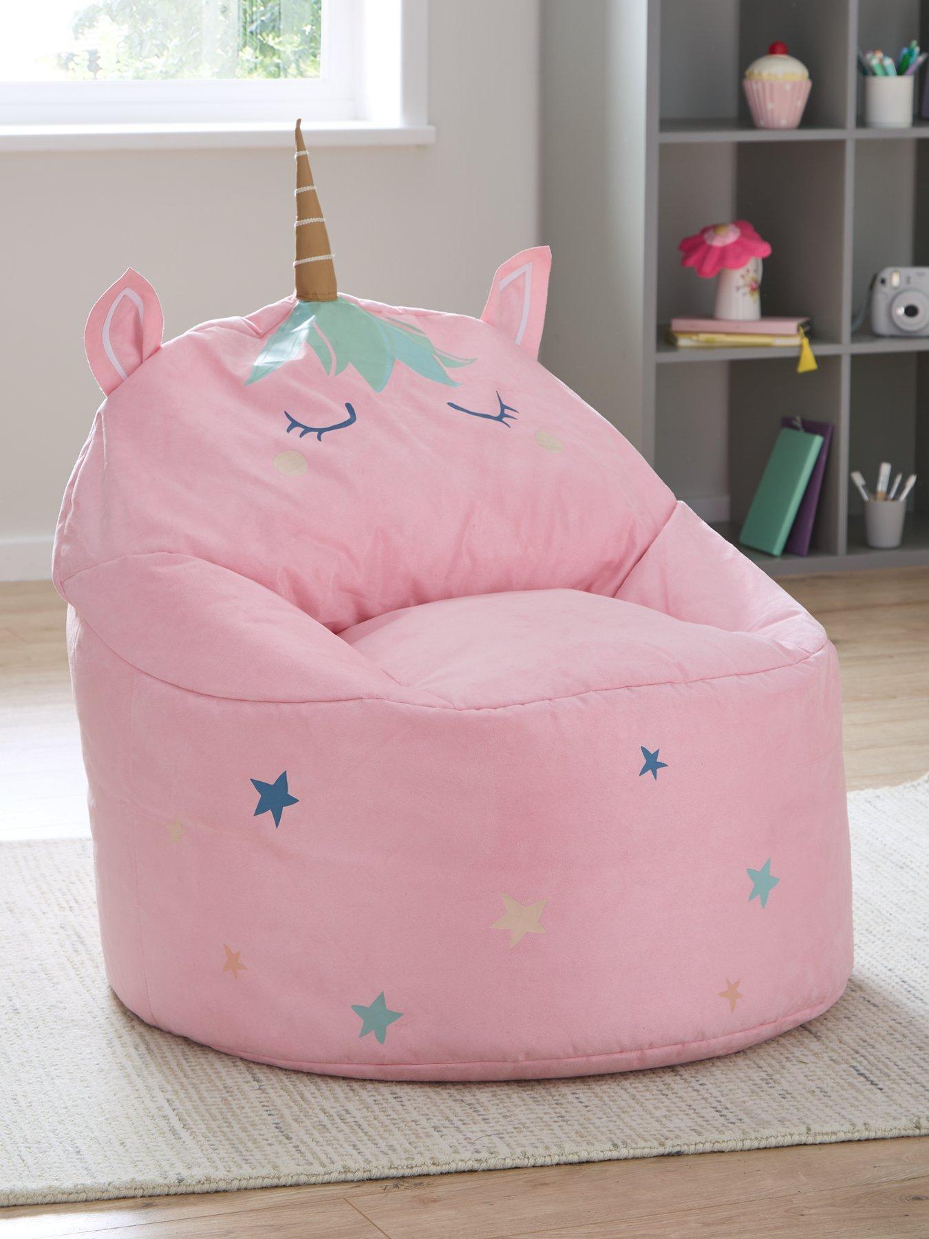 Product photograph of Kaikoo Unicorn Kids Beanbag from very.co.uk