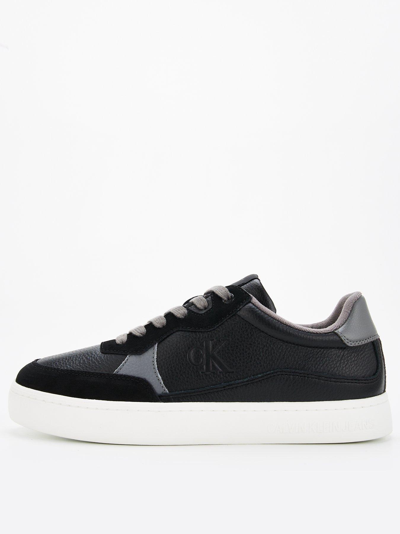 undefined Classic Cupsole Suede Trim Lace Up Sneakers - Black/White