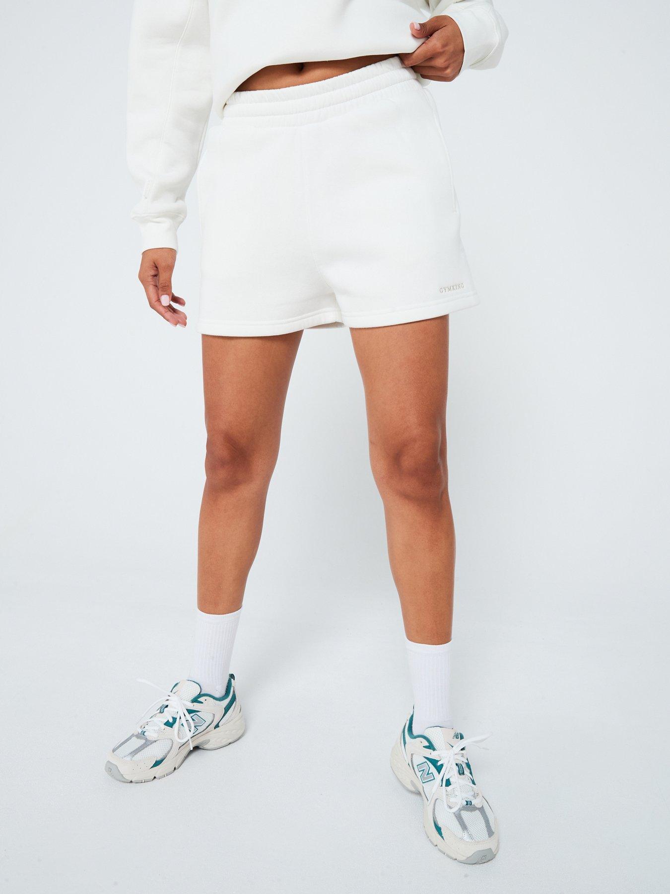 undefined Womens Fleece Short - Cream