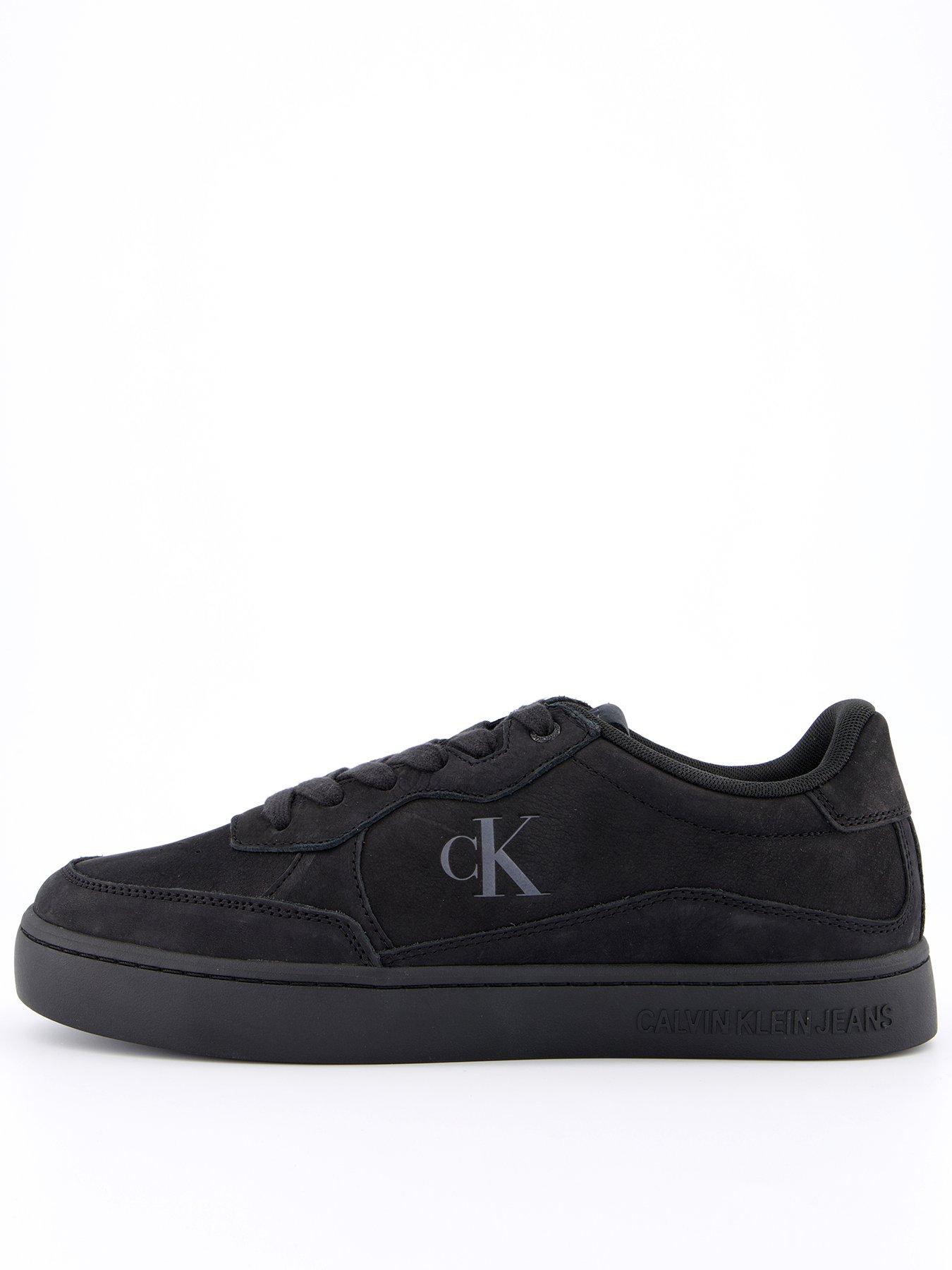 undefined Classic Cupsole Nubuck Lace Up Sneakers - Black