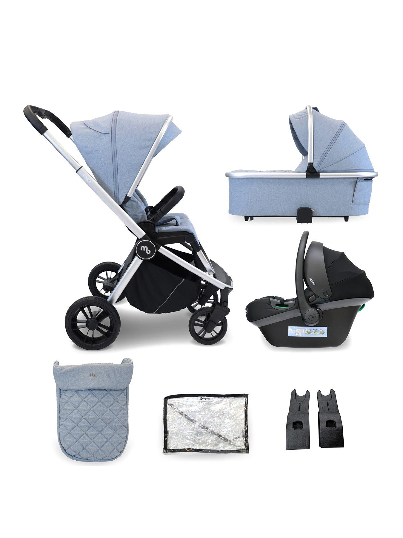 My Babiie MB450 3-in-1 Travel System - Steel Blue