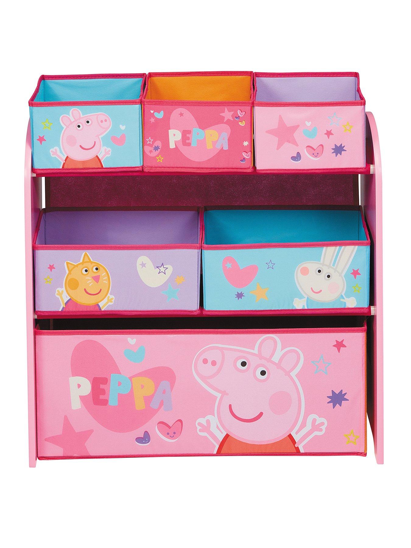 Peppa Pig 6 Bin Storage Organiser | Very.co.uk