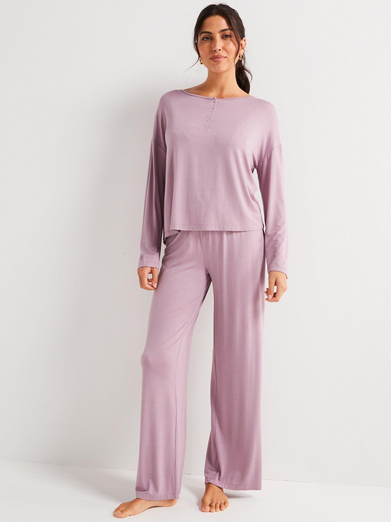 undefined Button Front Slouchy Pj Set