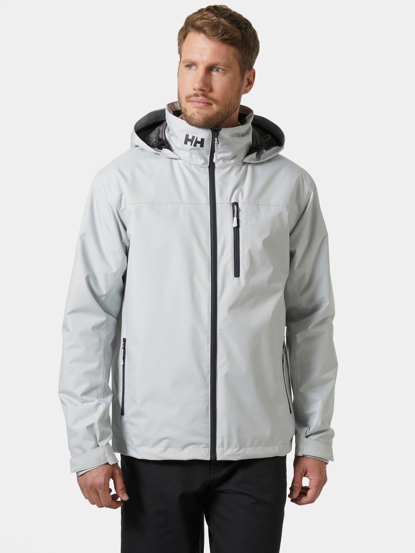 Image 1 of 5 of Helly Hansen Mens Crew Hooded Midlayer Jacket 2 - Grey Fog