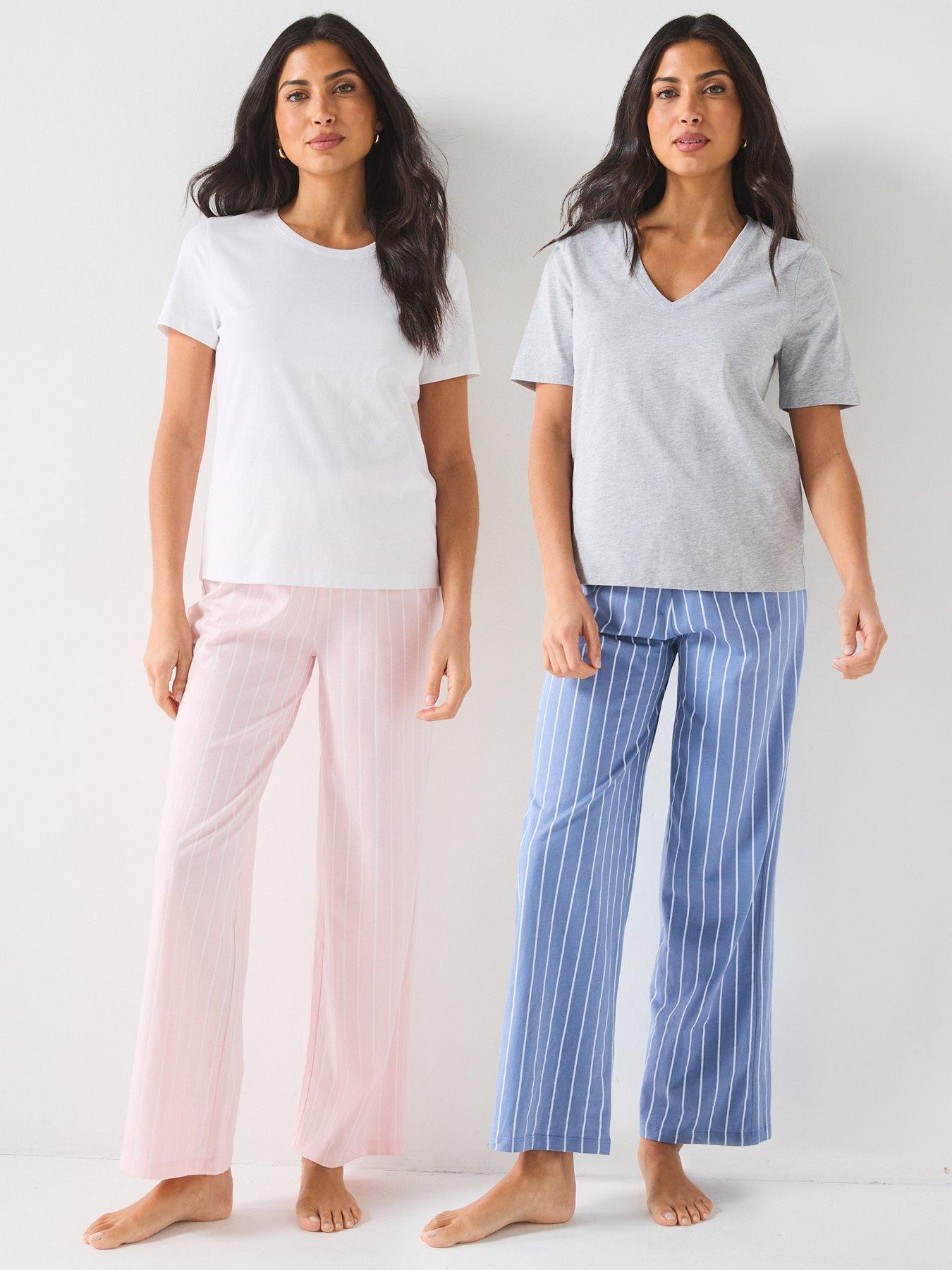 undefined 2pk Short Sleeve And Wide Leg - Multi