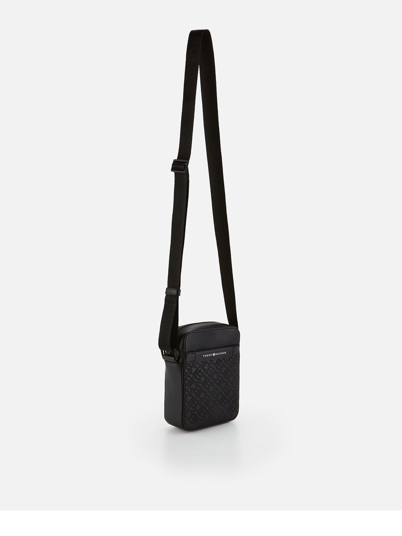 Image 2 of 4 of Tommy Hilfiger Monogram Mini Reporter Bag - Black