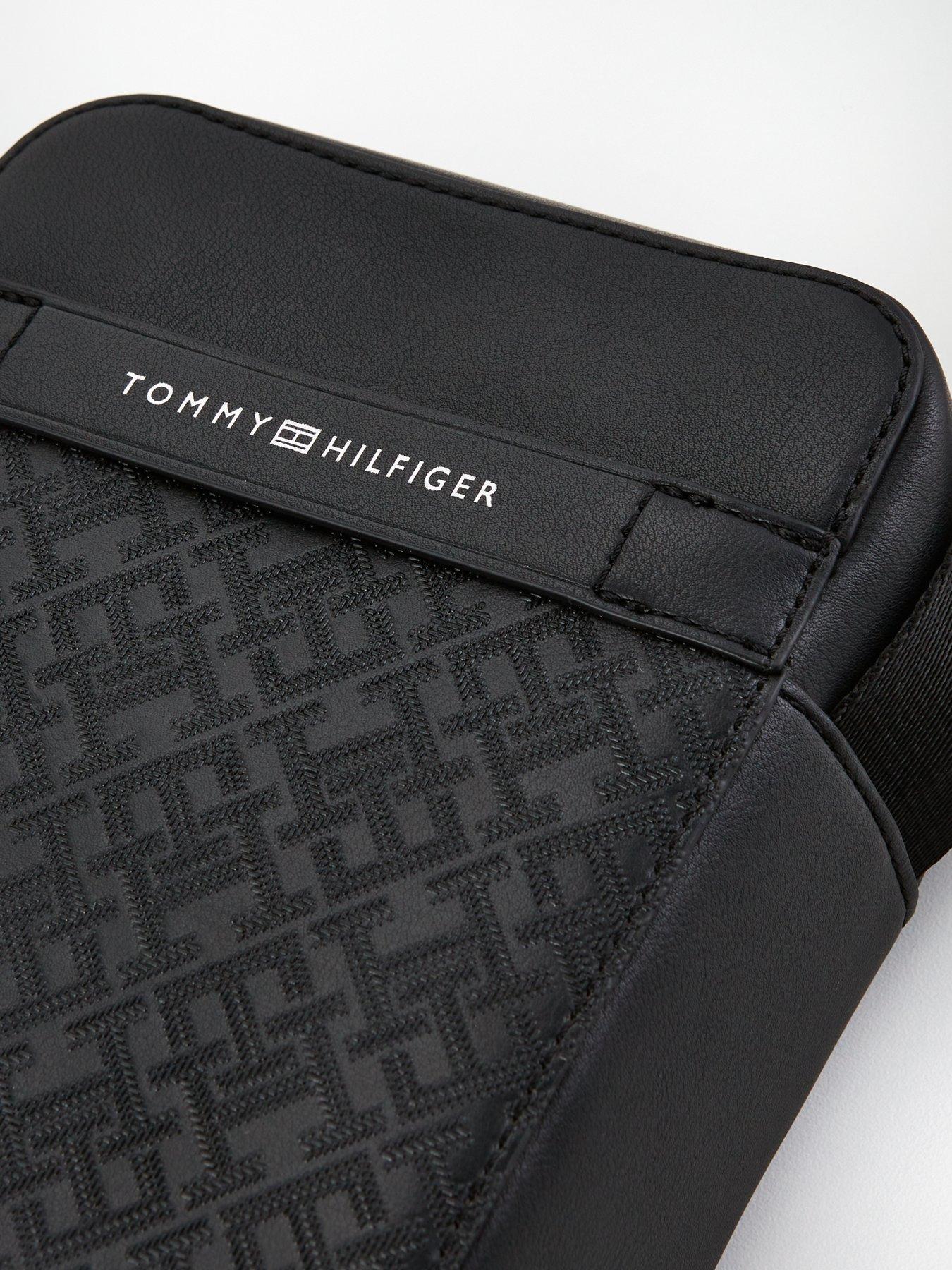 Image 3 of 4 of Tommy Hilfiger Monogram Mini Reporter Bag - Black