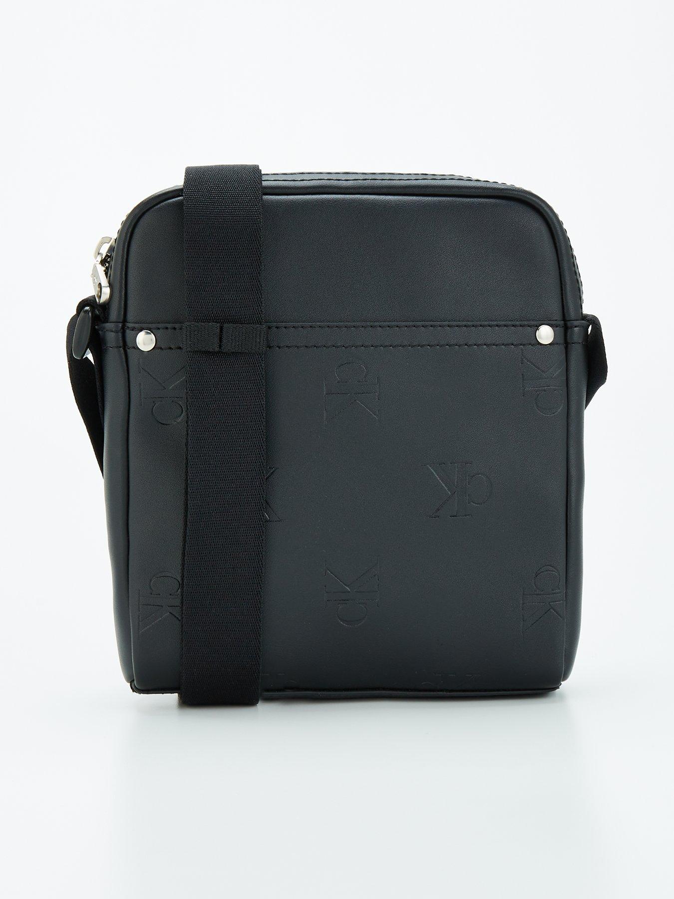 undefined All Over Print Reporter Bag - Black
