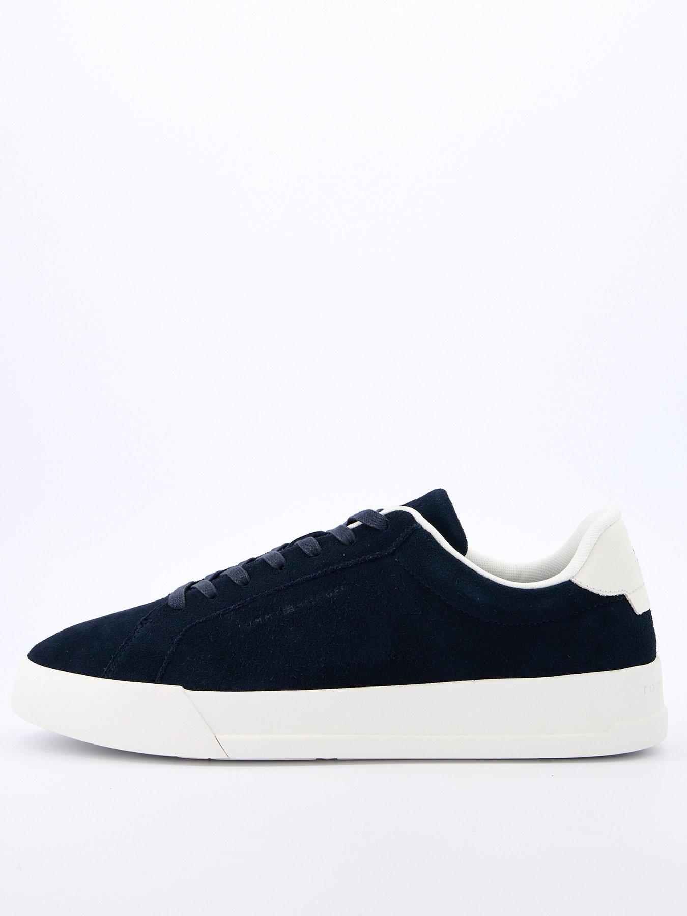 undefined Suede Court Shoes - Navy