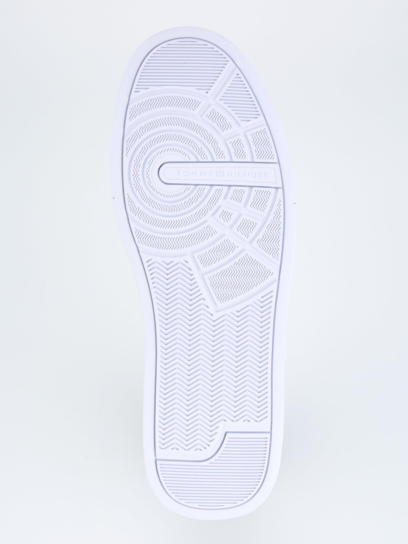 Image 5 of 7 of Tommy Hilfiger Leather Court Shoes - White/Navy