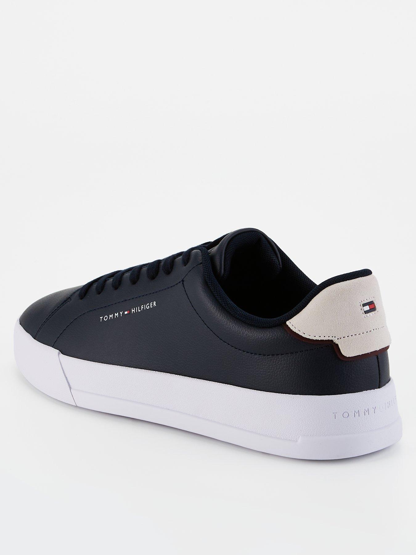 Image 3 of 7 of Tommy Hilfiger Leather Court Shoes - Navy